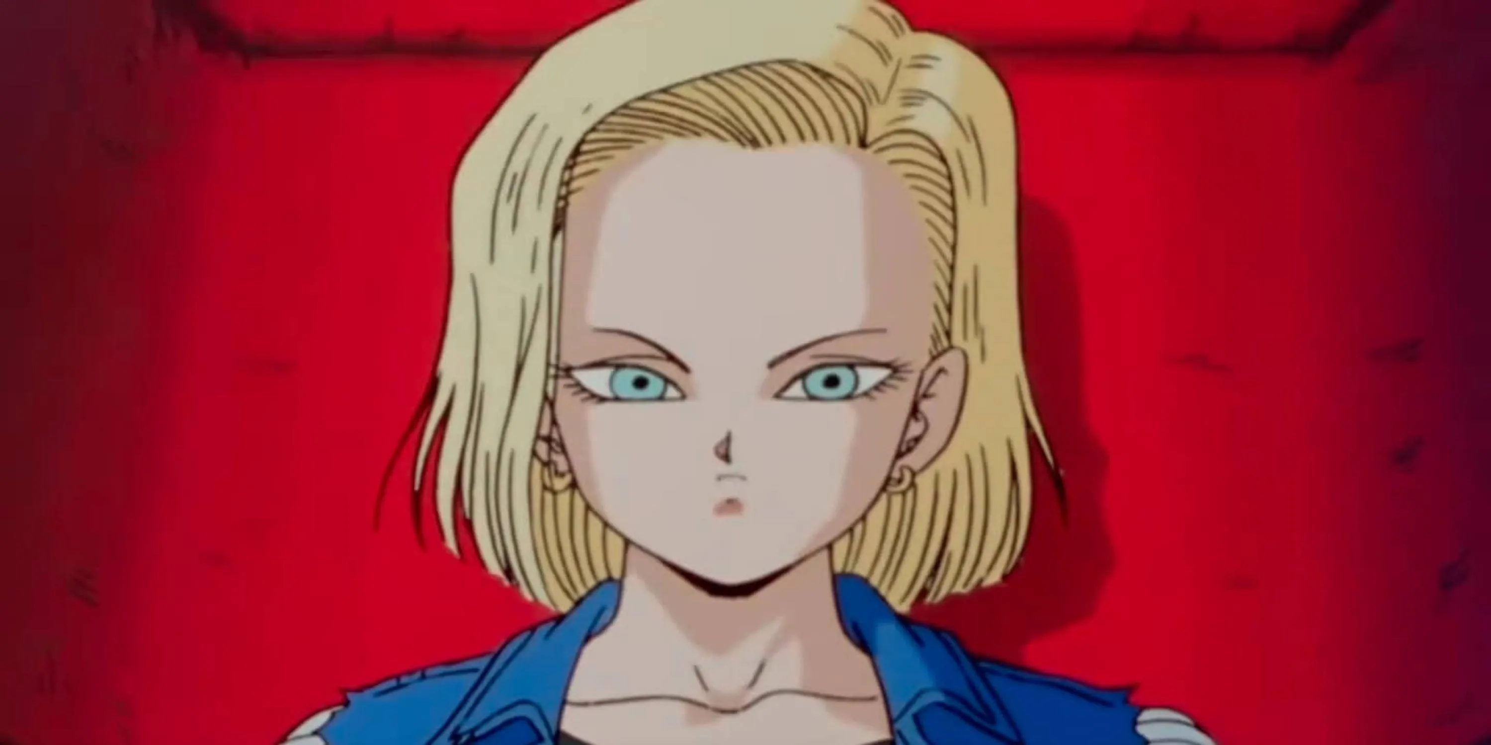 Android 18 trong trang phục của cô, thể hiện năng lượng vô hạn trong Dragon Ball