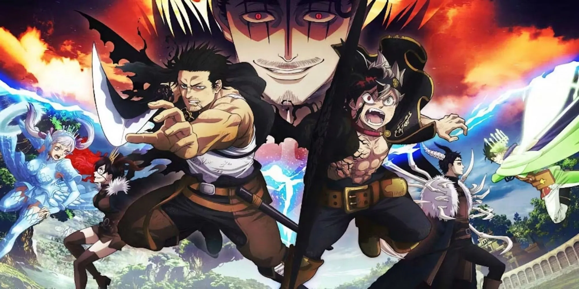 Asta sử dụng sức mạnh chống lại quỷ trong Black Clover