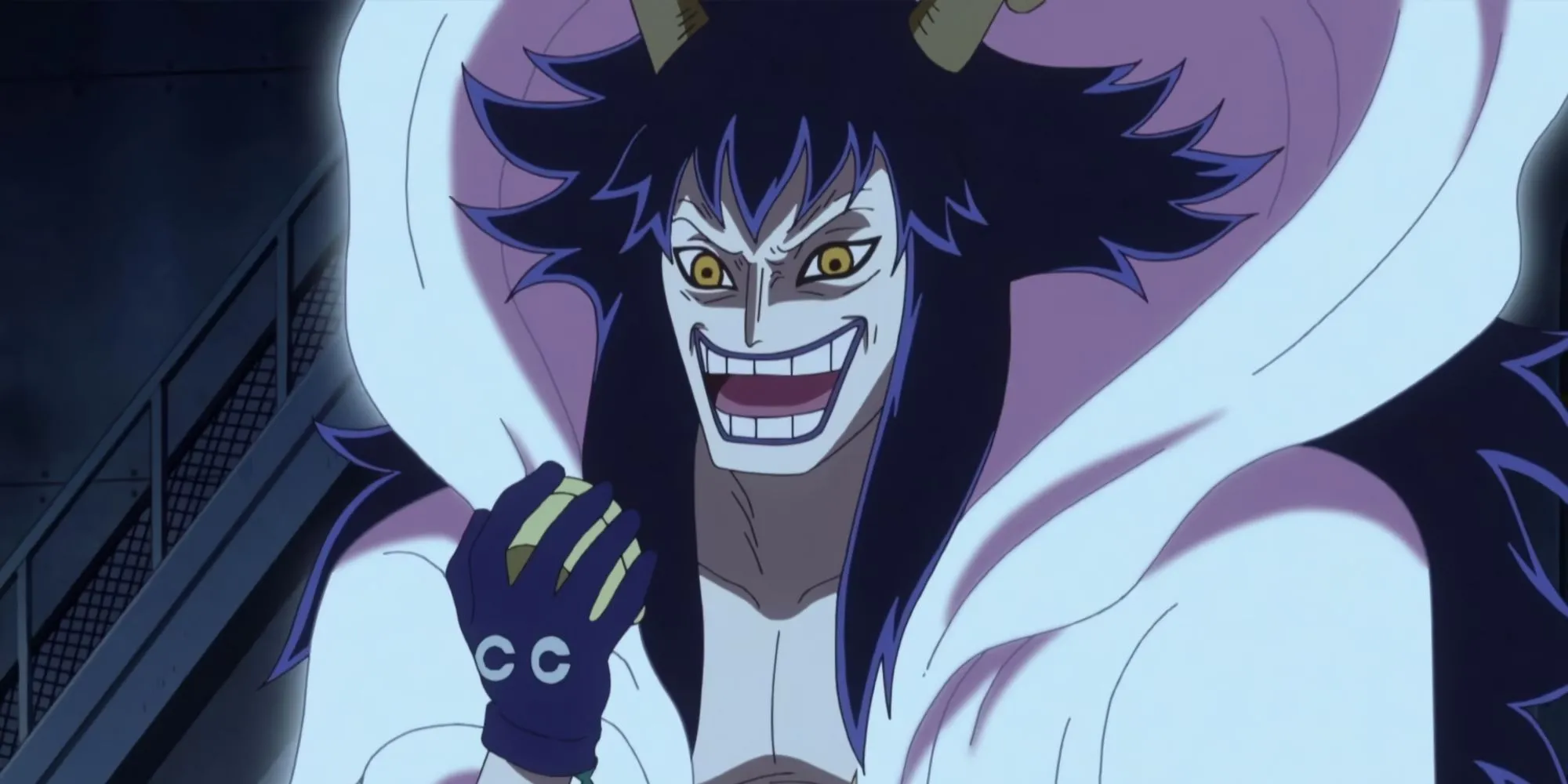 Caesar Clown trong anime One Piece
