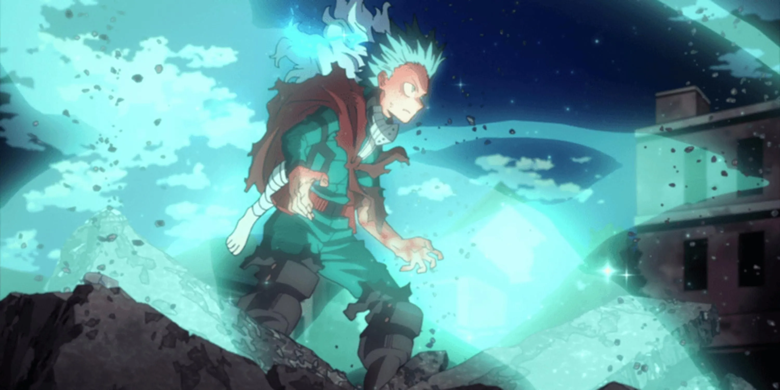 Deku sử dụng One For All 100% nhờ Kosei của Eri để đánh bại Overhaul trong My Hero Academia S4E13