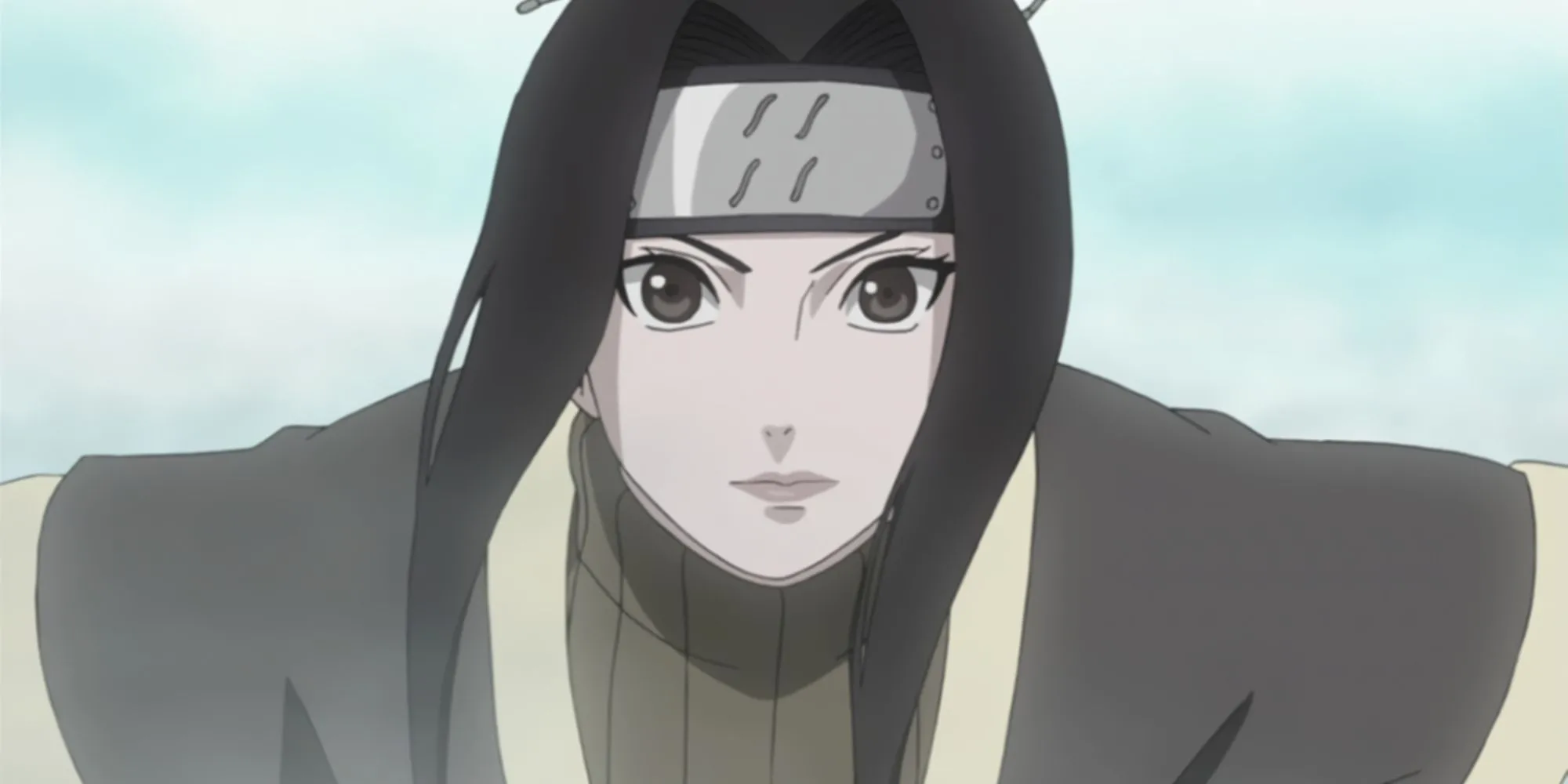 Haku trong trang phục Anbu từ Naruto, sử dụng Huyết Kế Giới Huyết Băng Thuật.