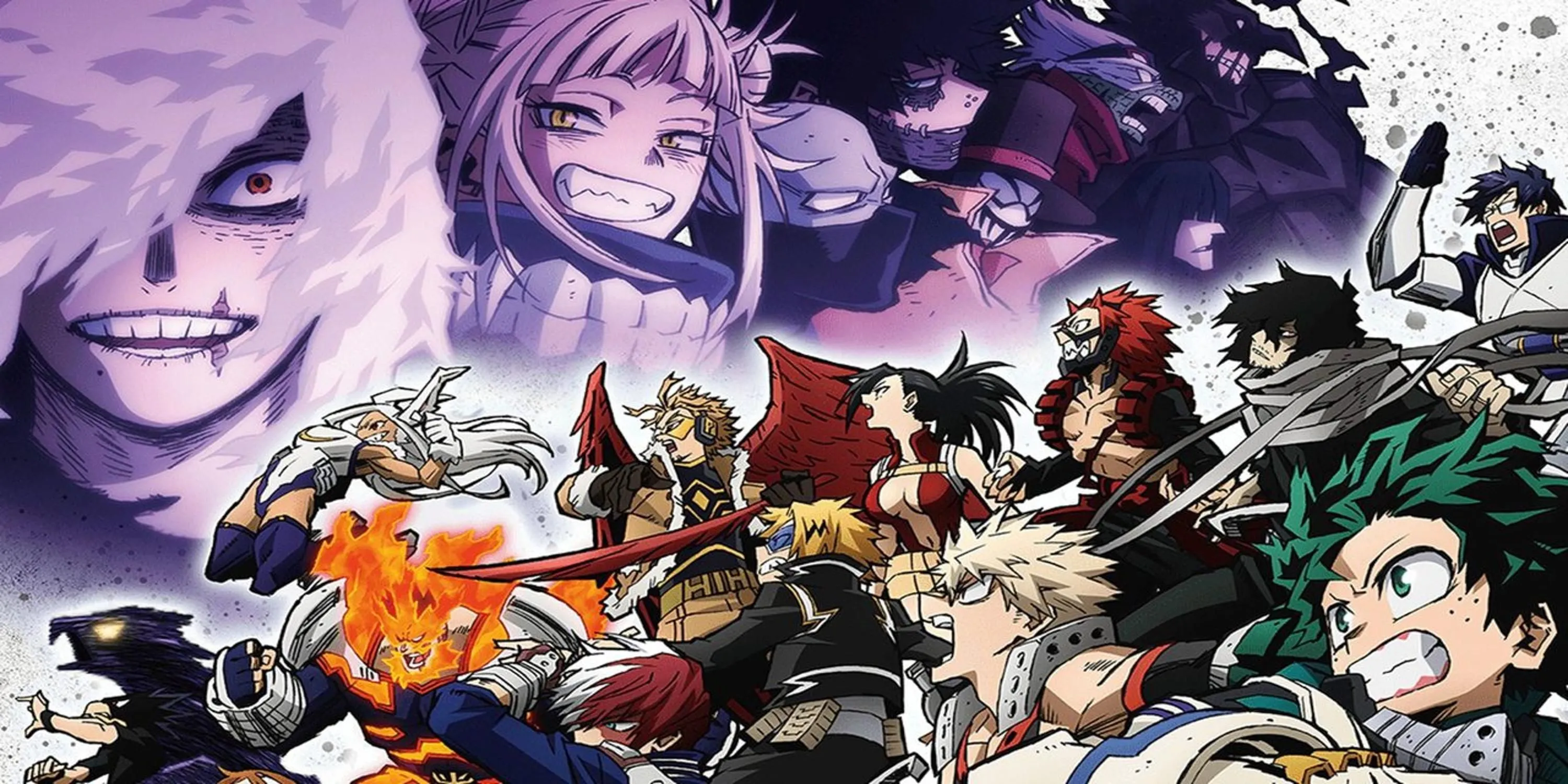 Hình ảnh cuộc chiến Giải phóng Siêu nhiên trong anime My Hero Academia mùa 6