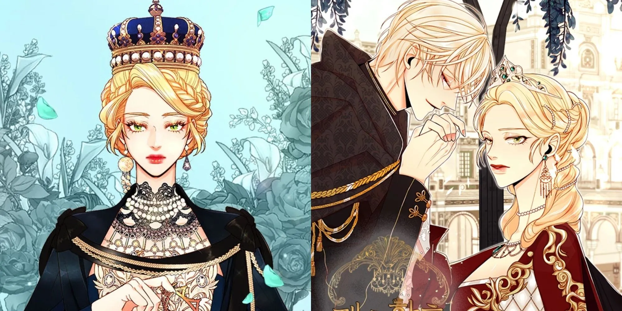 Hình ảnh minh họa webtoon lãng mạn fantasy Hoàng Hậu Tái Hôn
