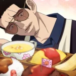 Hình ảnh Tatsu, cựu yakuza khét tiếng, trong trang phục nội trợ từ anime The Way of the Househusband
