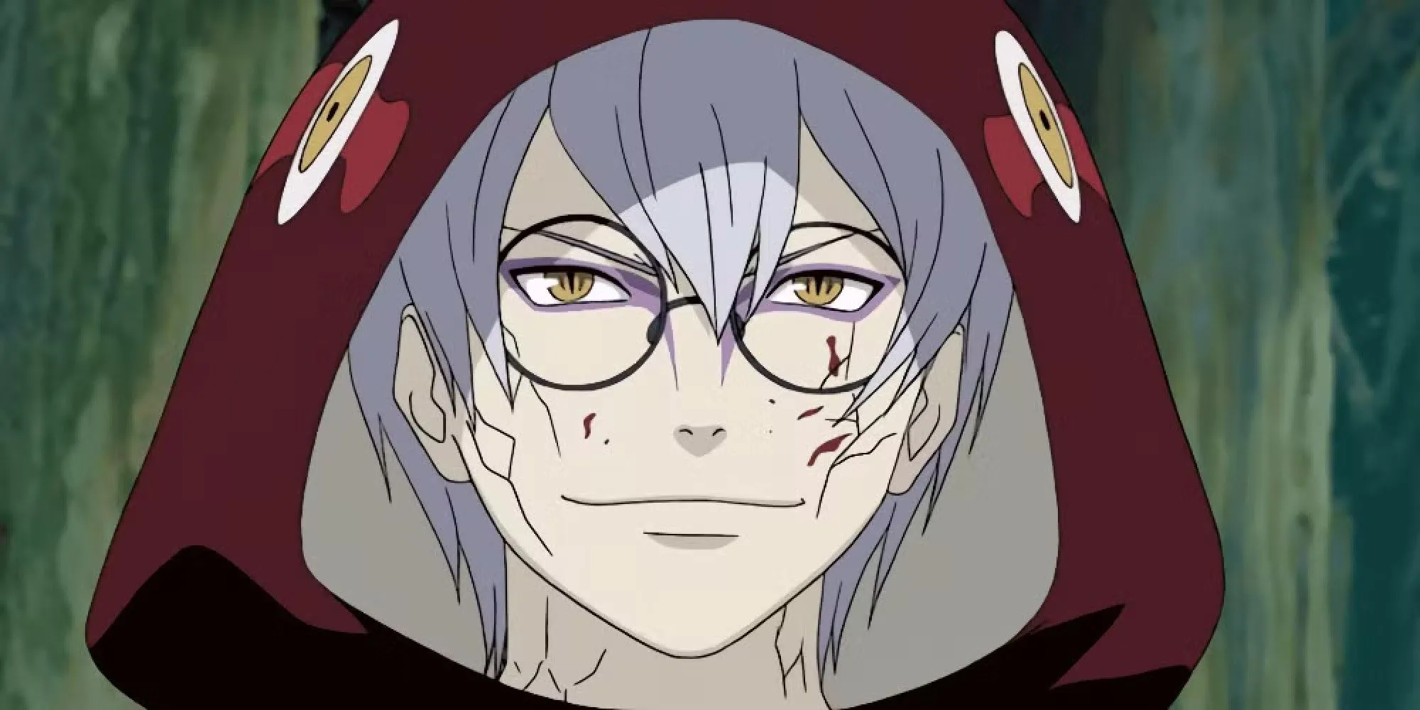 Kabuto Yakushi, cánh tay phải của Orochimaru, trong Naruto