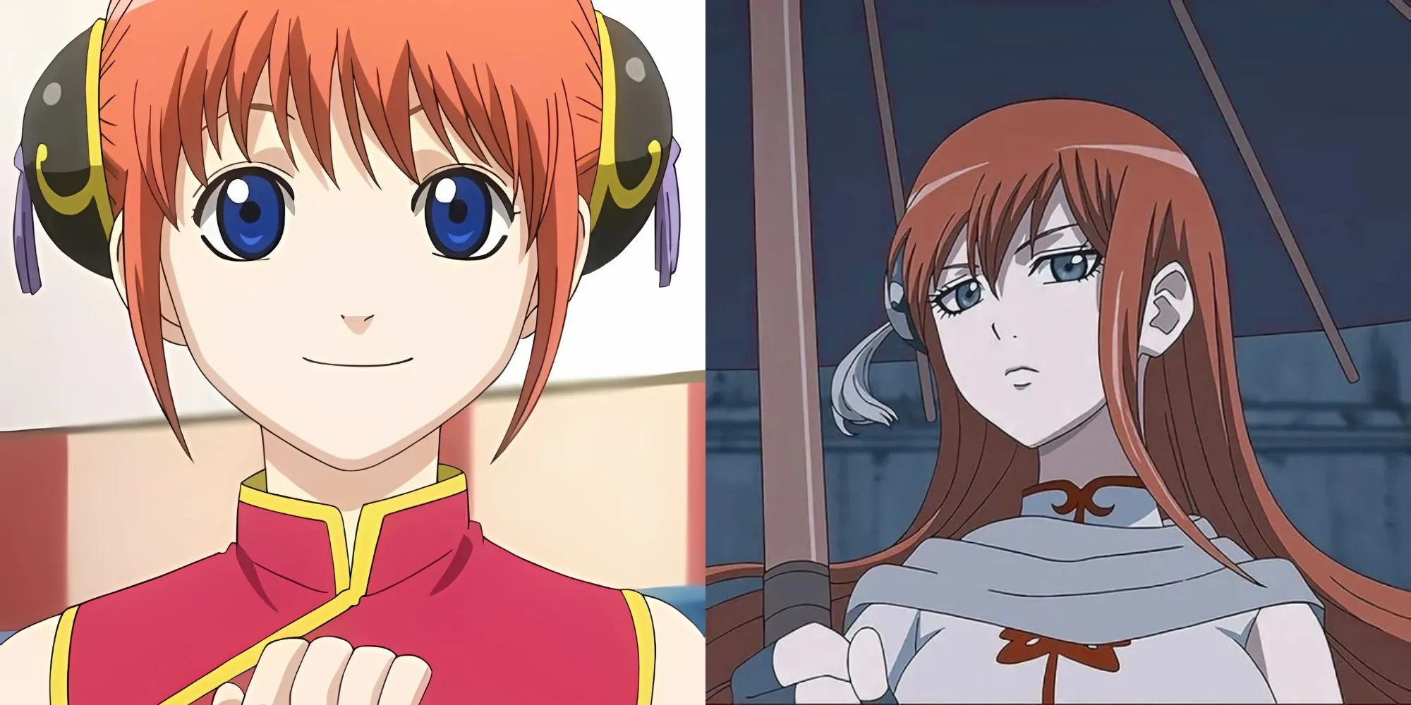 Kagura với chiếc ô đặc trưng, thể hiện sự mạnh mẽ và hài hước trong Gintama