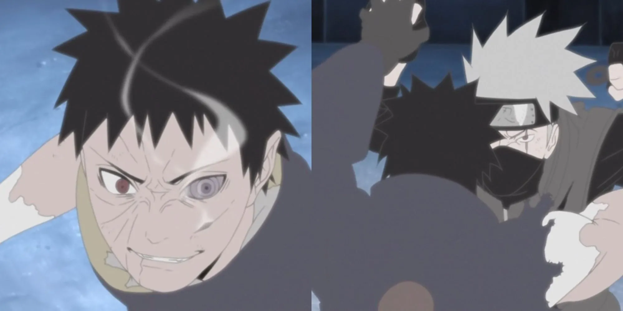 Kakashi và Obito đối đầu trong không gian Kamui, Naruto Shippuden tập 375