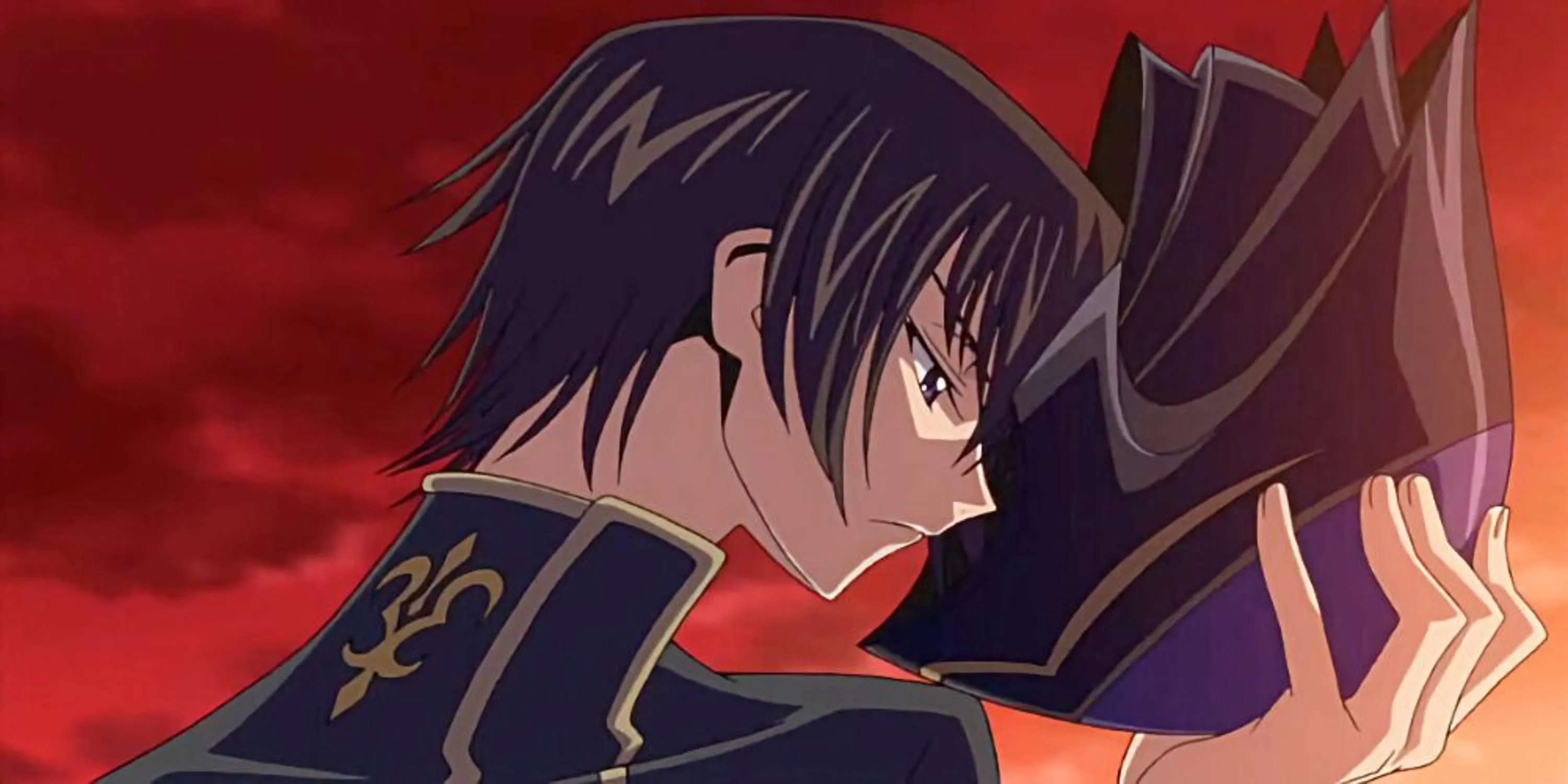 Lelouch Lamperouge kích hoạt sức mạnh Geass trong mắt trái, từ Code Geass