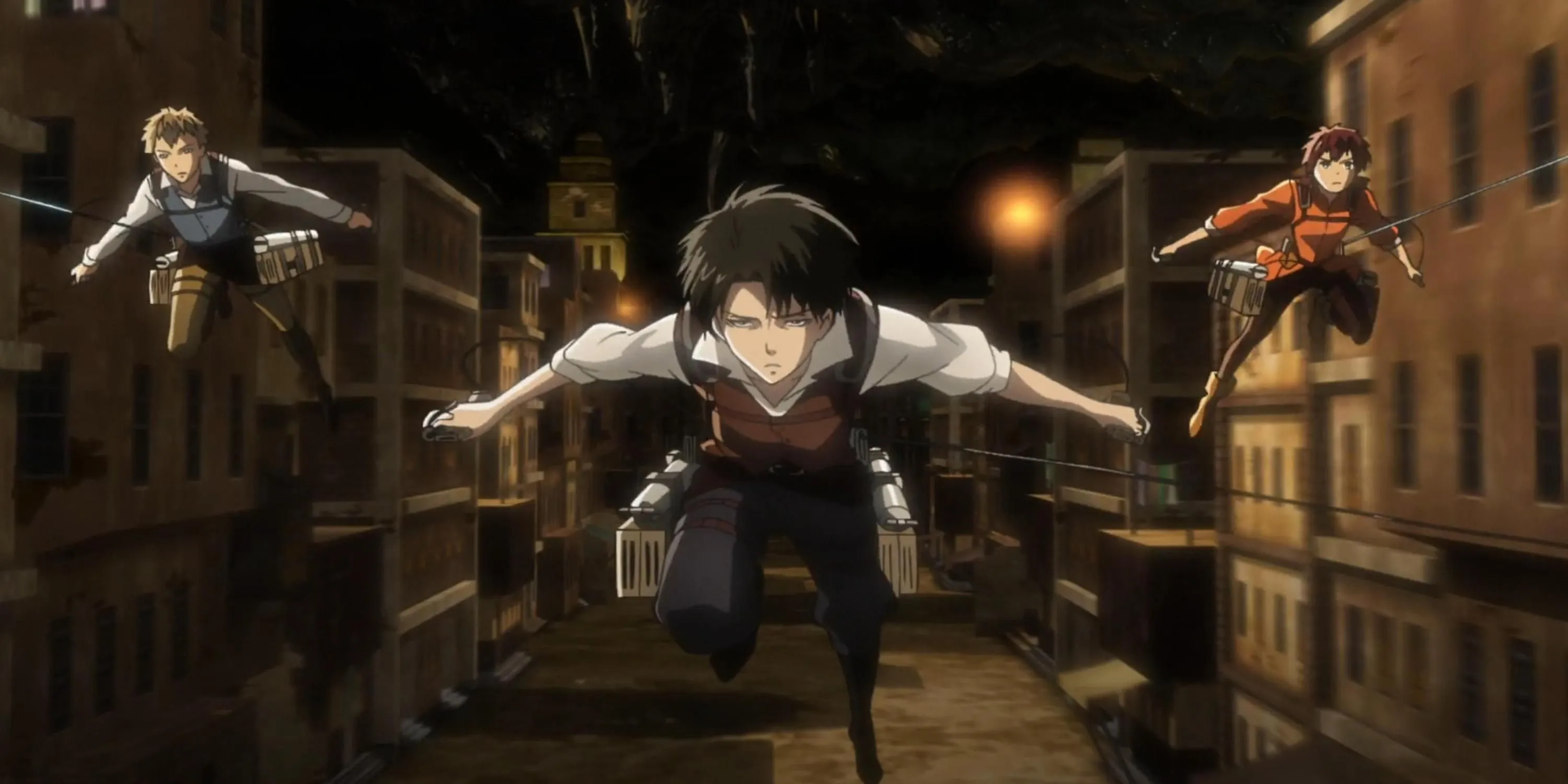 Levi Ackerman và đồng đội dưới lòng đất trong Attack on Titan No Regrets