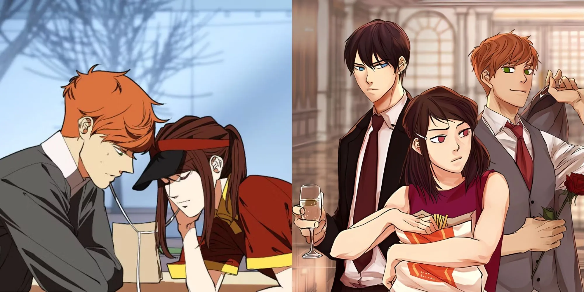 Minh họa webtoon lãng mạn học đường I Love Yoo