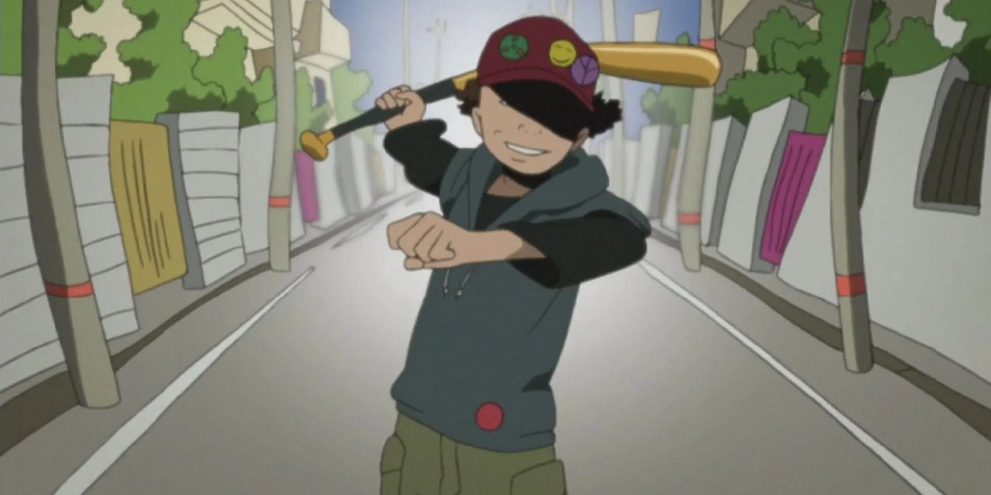 Một hình ảnh đại diện cho không khí bí ẩn và tâm lý của Paranoia Agent
