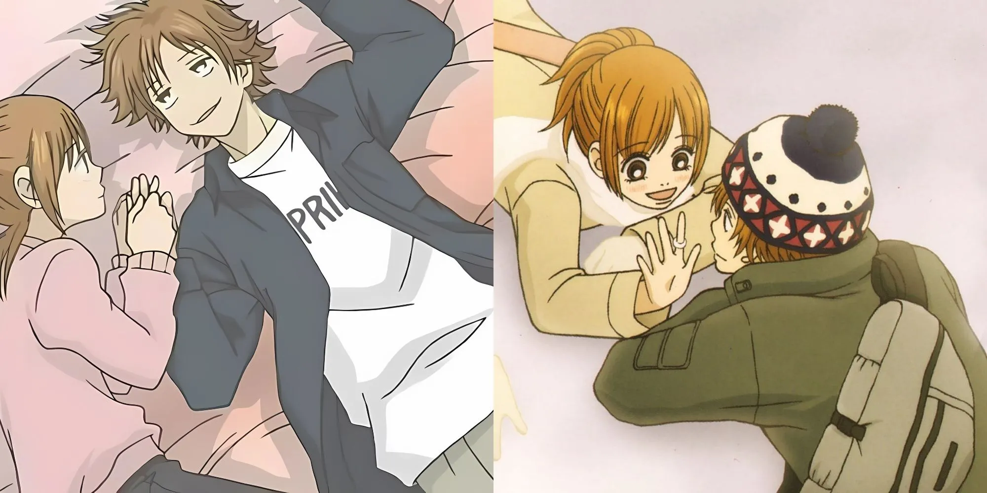 Motoharu Yano và Nanami Takahashi trong anime Bokura ga Ita