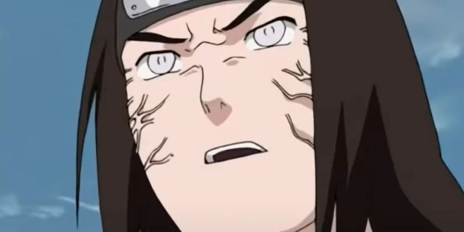 Neji Hyuga với Byakugan kích hoạt trong Naruto