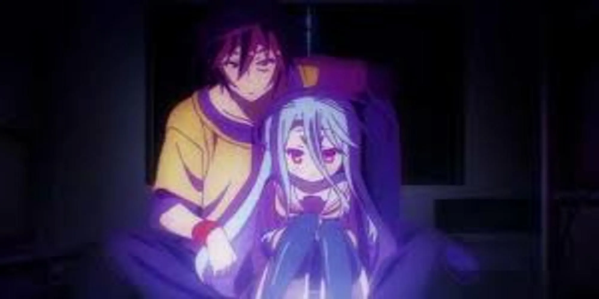 Nhân vật chính Sora và Shiro trong anime No Game No Life