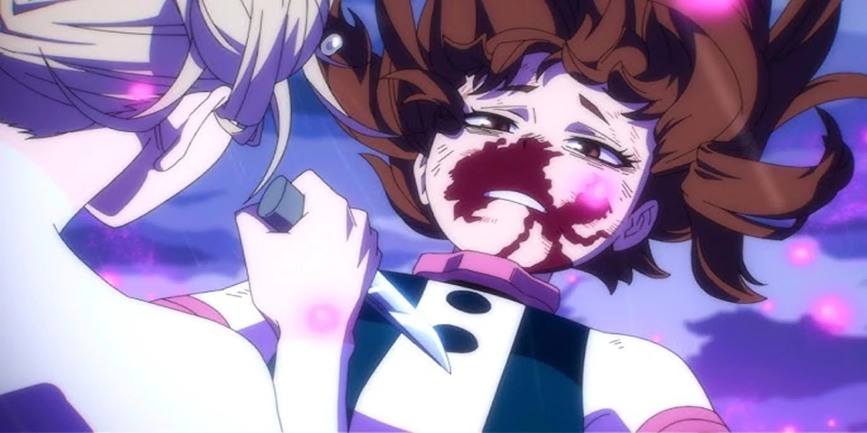 Ochako Uraraka sử dụng Quirk Zero Gravity trong My Hero Academia