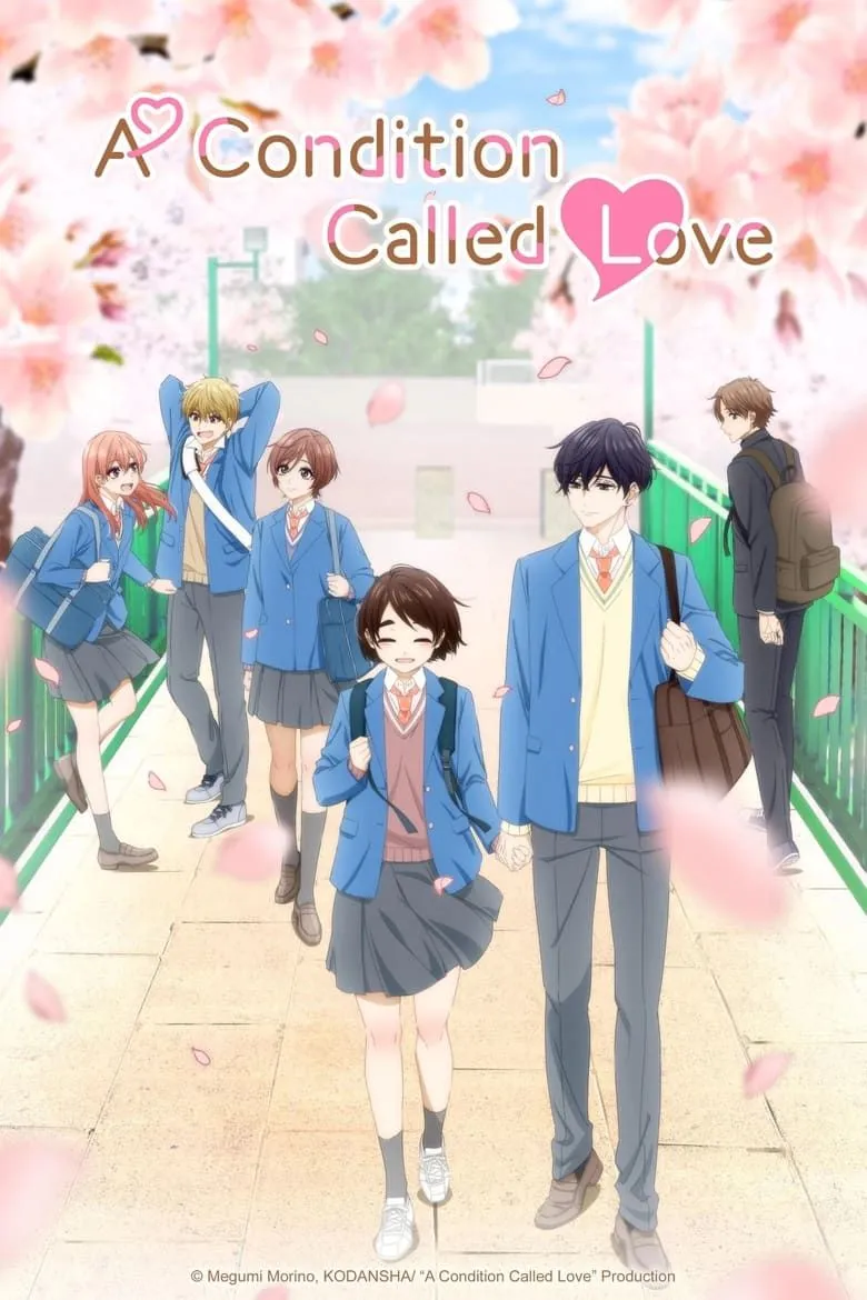 Poster anime A Condition Called Love với cặp đôi Hananoi và Hotaru