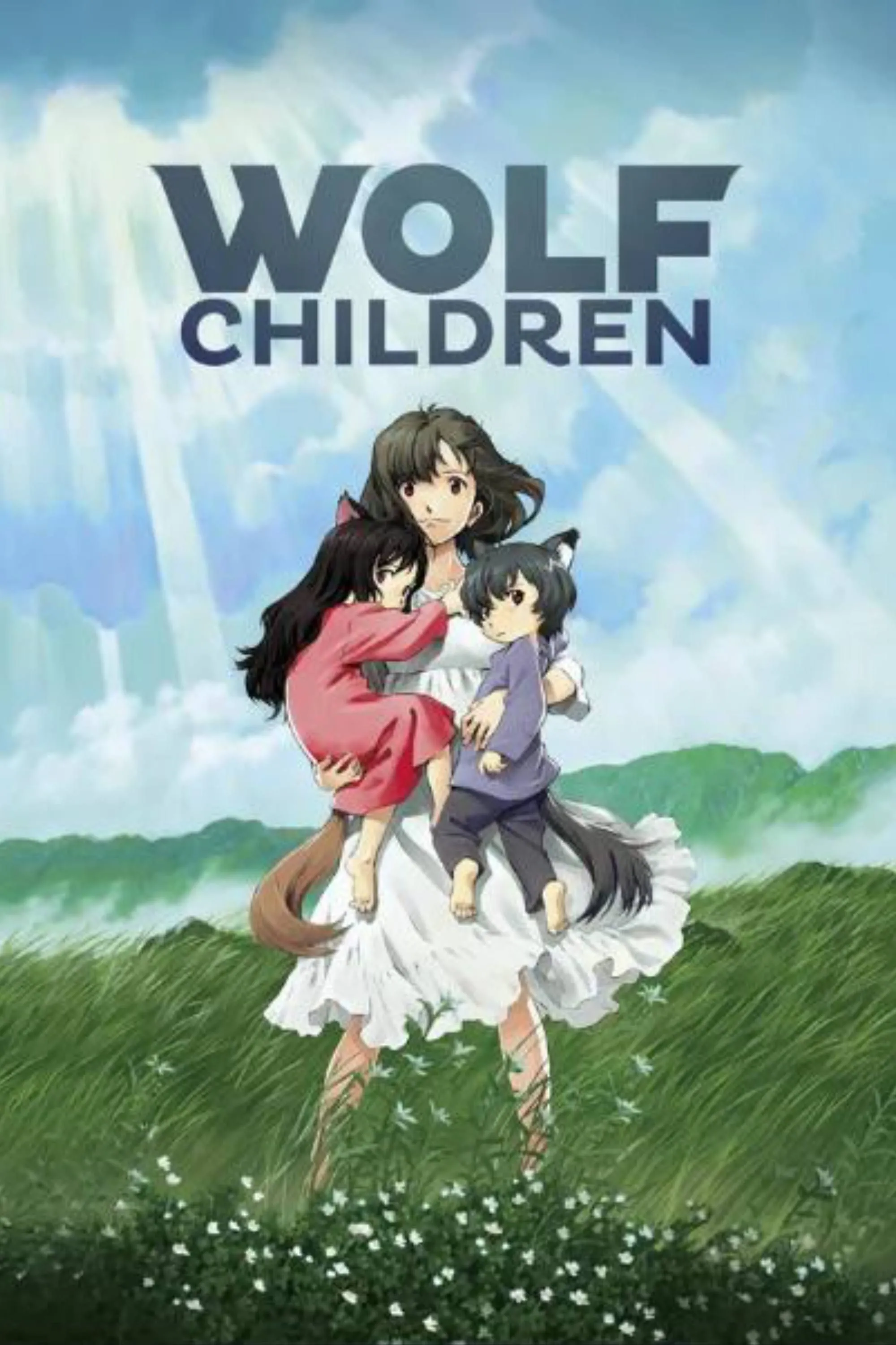 Poster phim hoạt hình Wolf Children của Mamoru Hosoda