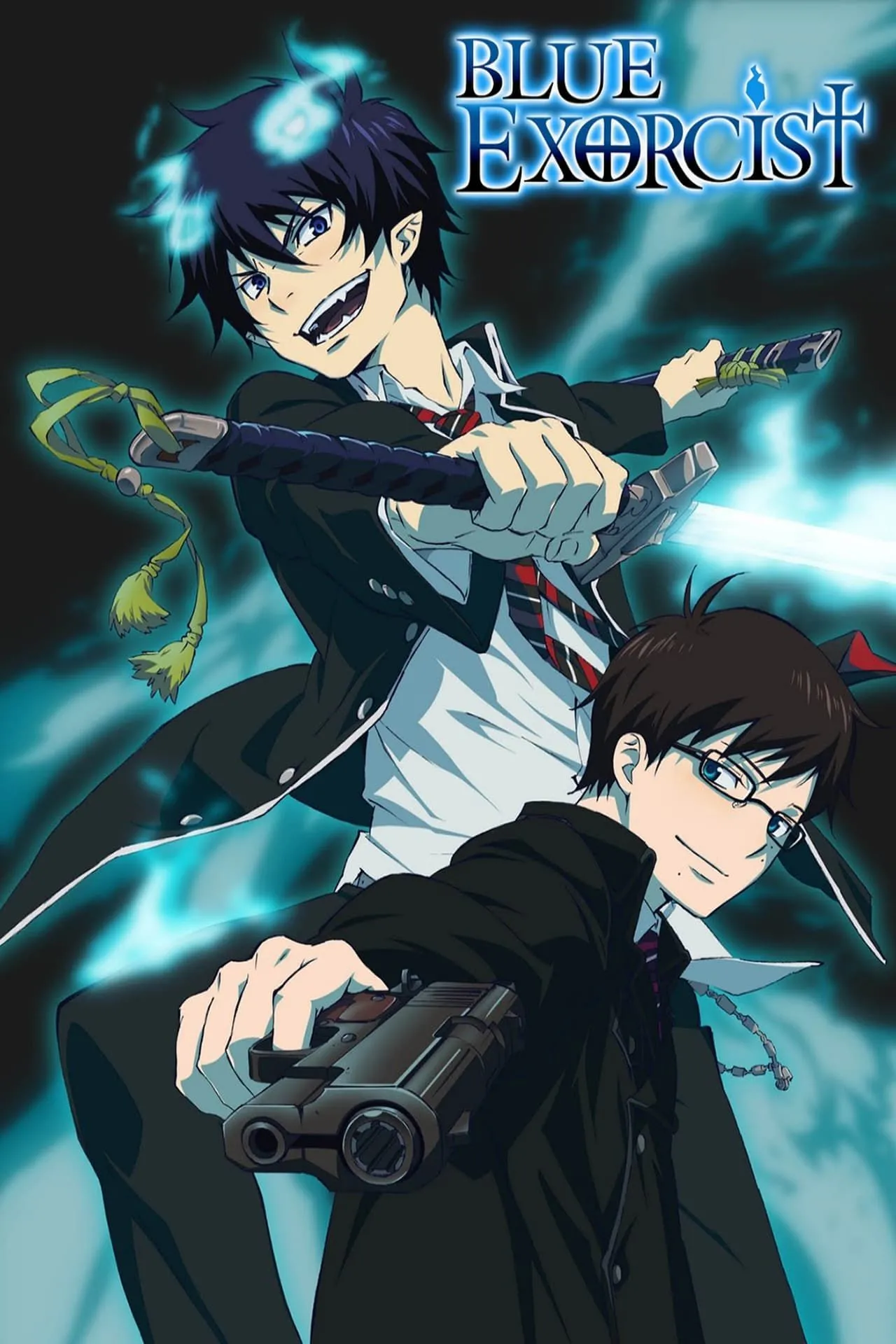 Poster quảng bá anime Blue Exorcist