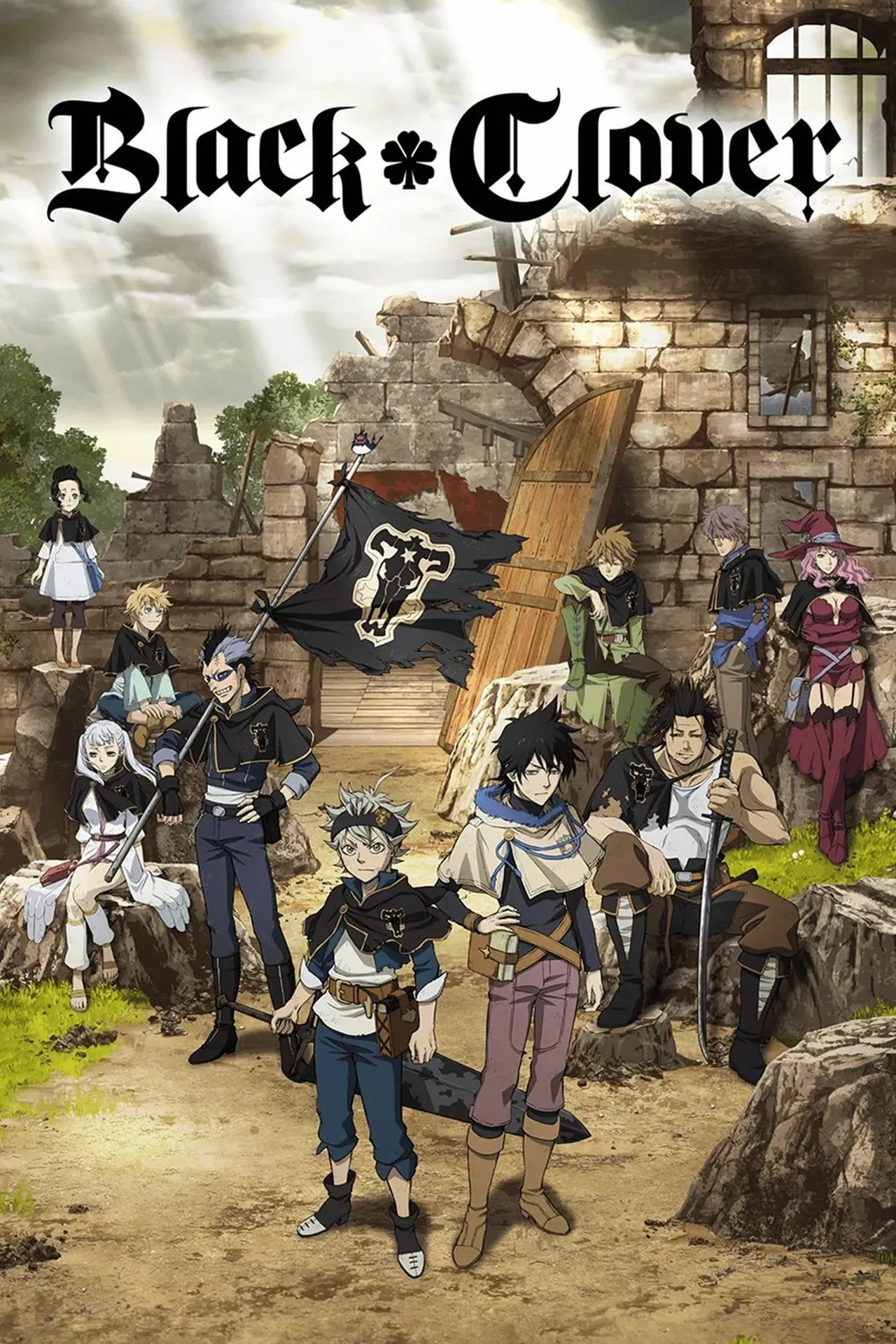 Poster quảng bá chính thức của anime Black Clover