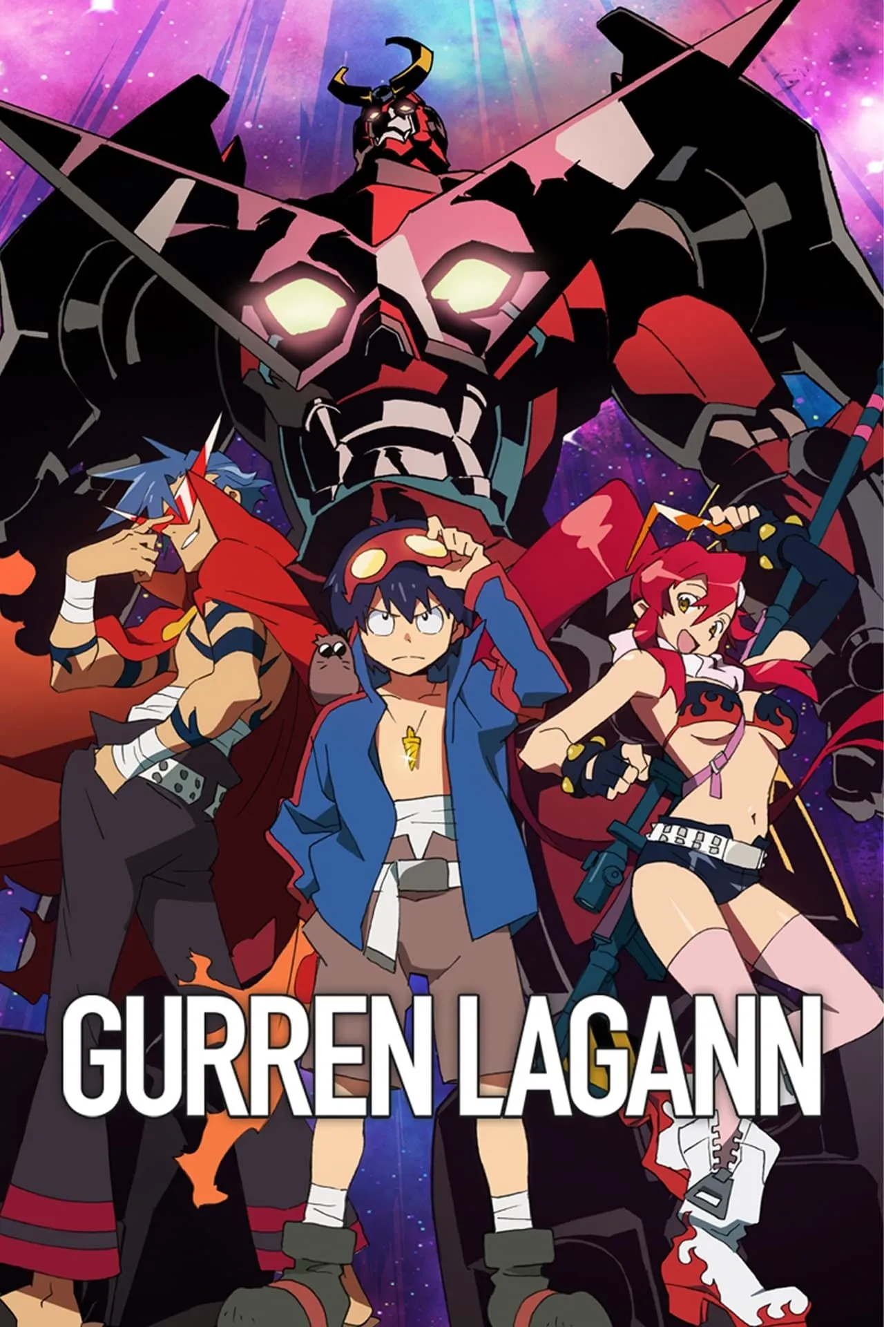 Robot Gurren Lagann ở quy mô vũ trụ, thể hiện đỉnh điểm sức mạnh trong anime Tengen Toppa Gurren Lagann với cái kết vĩ đại.