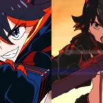Ryuko Matoi cầm kéo Sát Quỷ trong Kill la Kill, thể hiện sự cá tính và mạnh mẽ