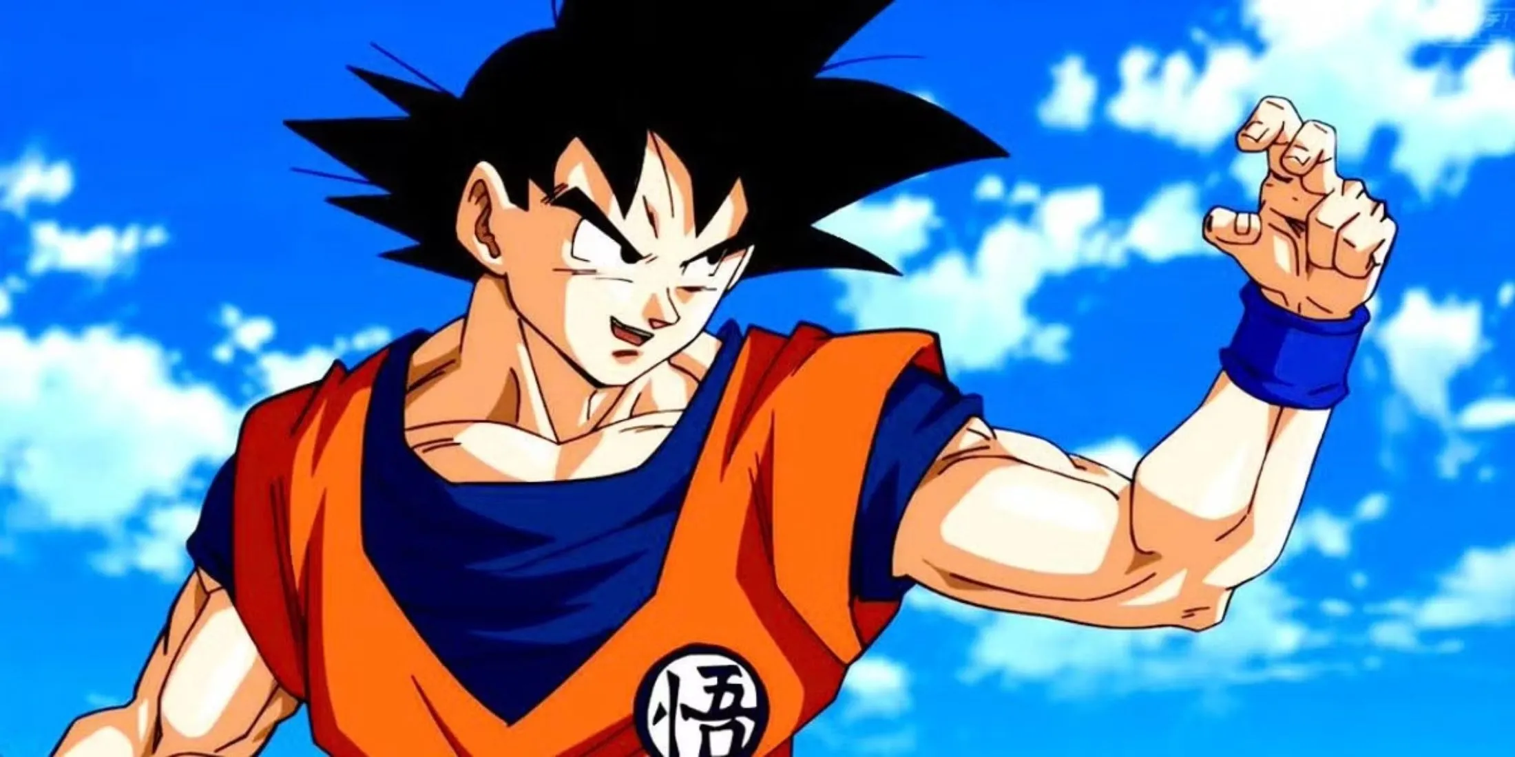Son Goku trong Dragon Ball Z với nụ cười đặc trưng