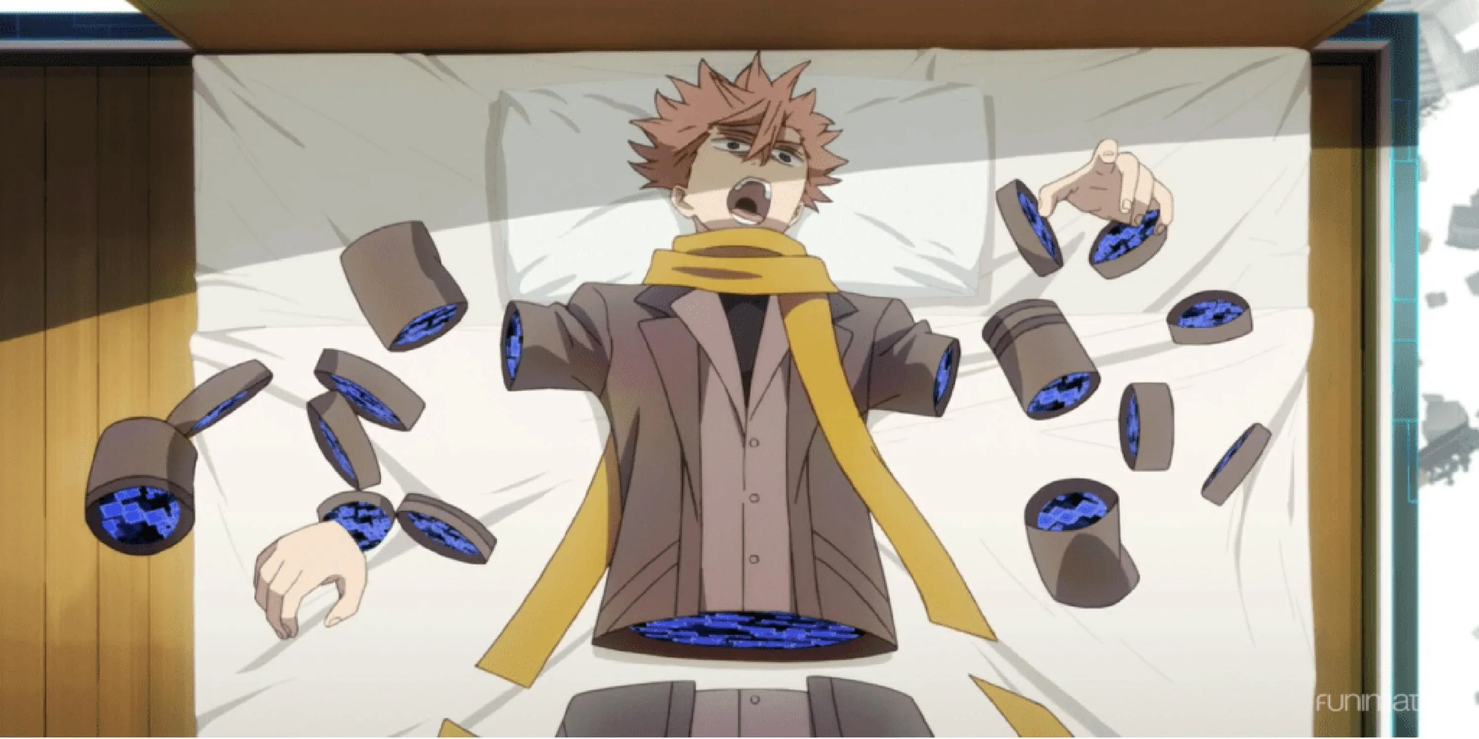 Thám tử Sakaido khám phá thế giới Id Well trừu tượng trong anime Id:Invaded