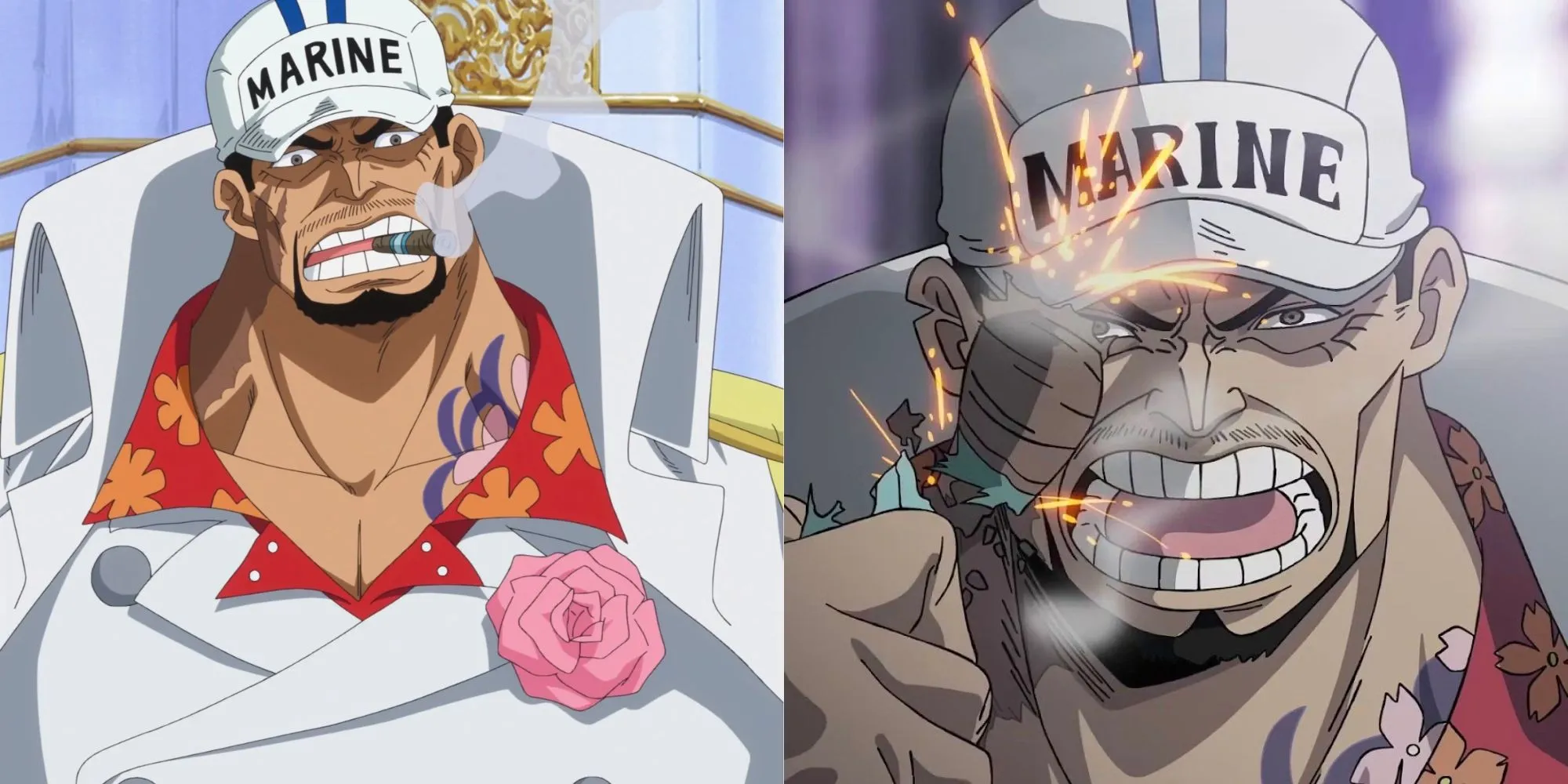 Thủy sư Đô đốc Sakazuki 'Akainu' với sức mạnh Magu Magu no Mi