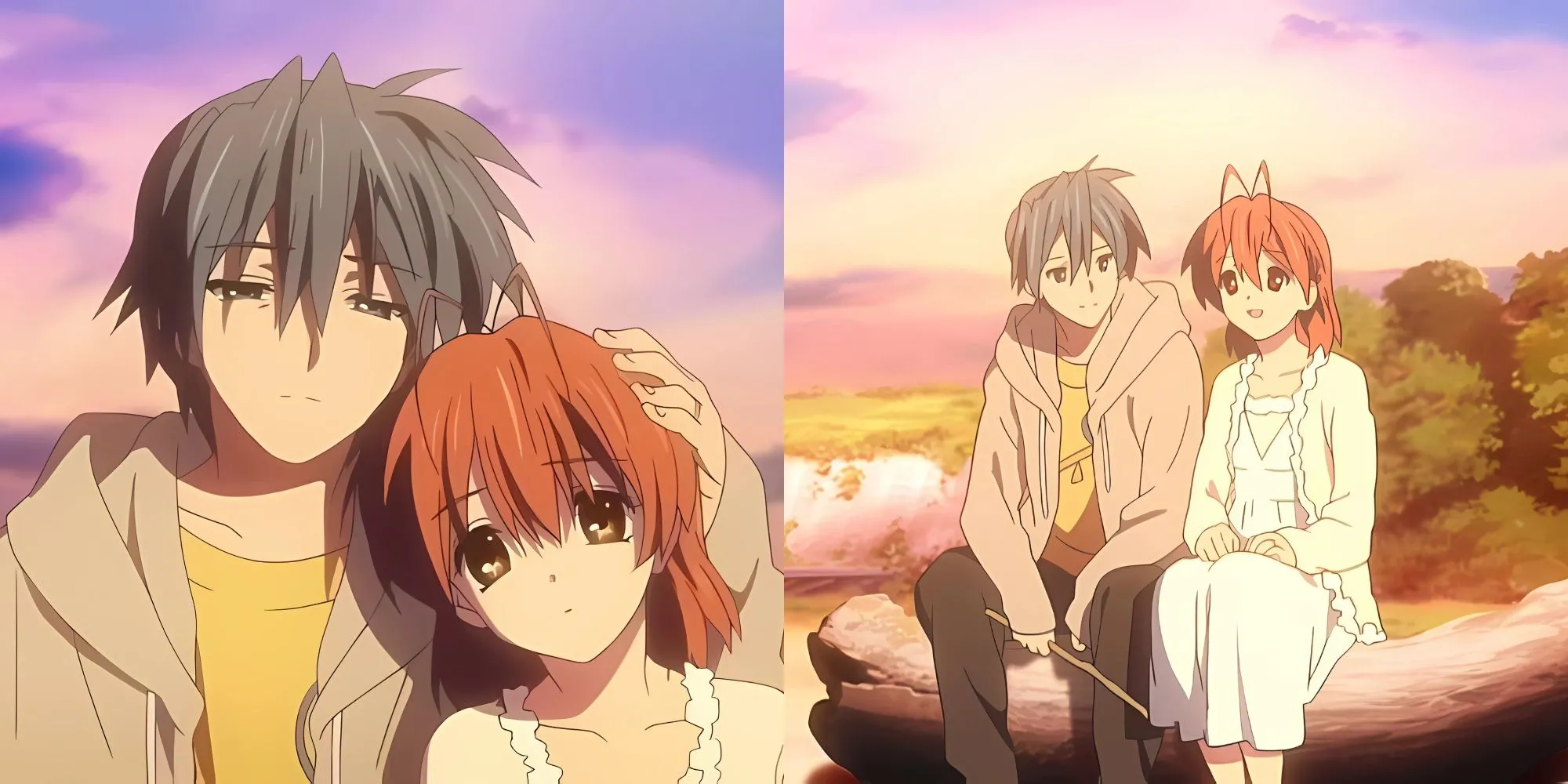 Tomoya Okazaki và Nagisa Furukawa trong anime Clannad