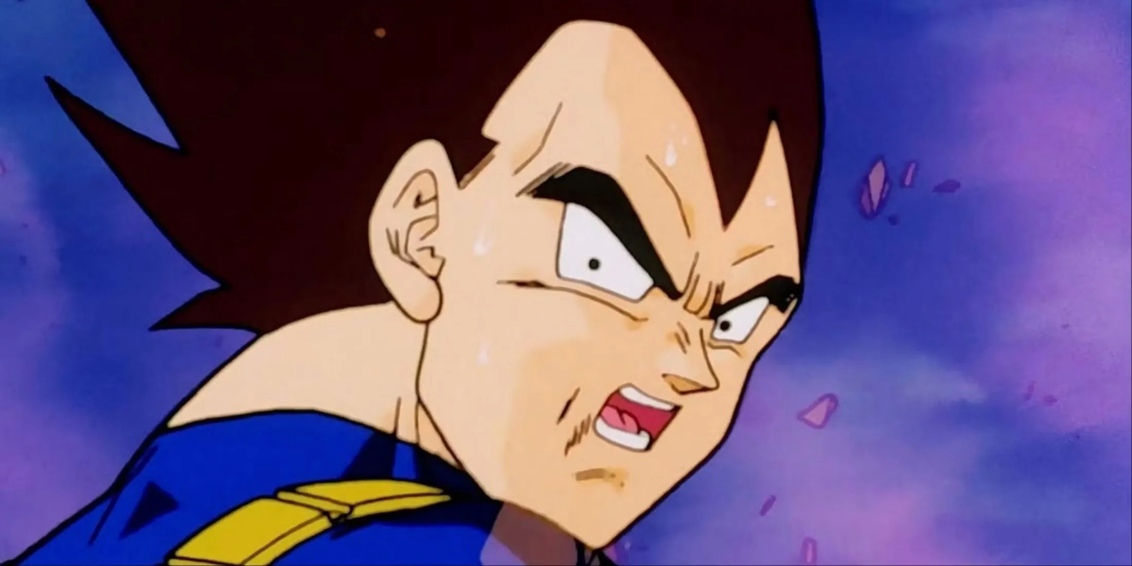 Vegeta nổi giận sau khi Trunks bị Cell tiêu diệt trong Dragon Ball Z