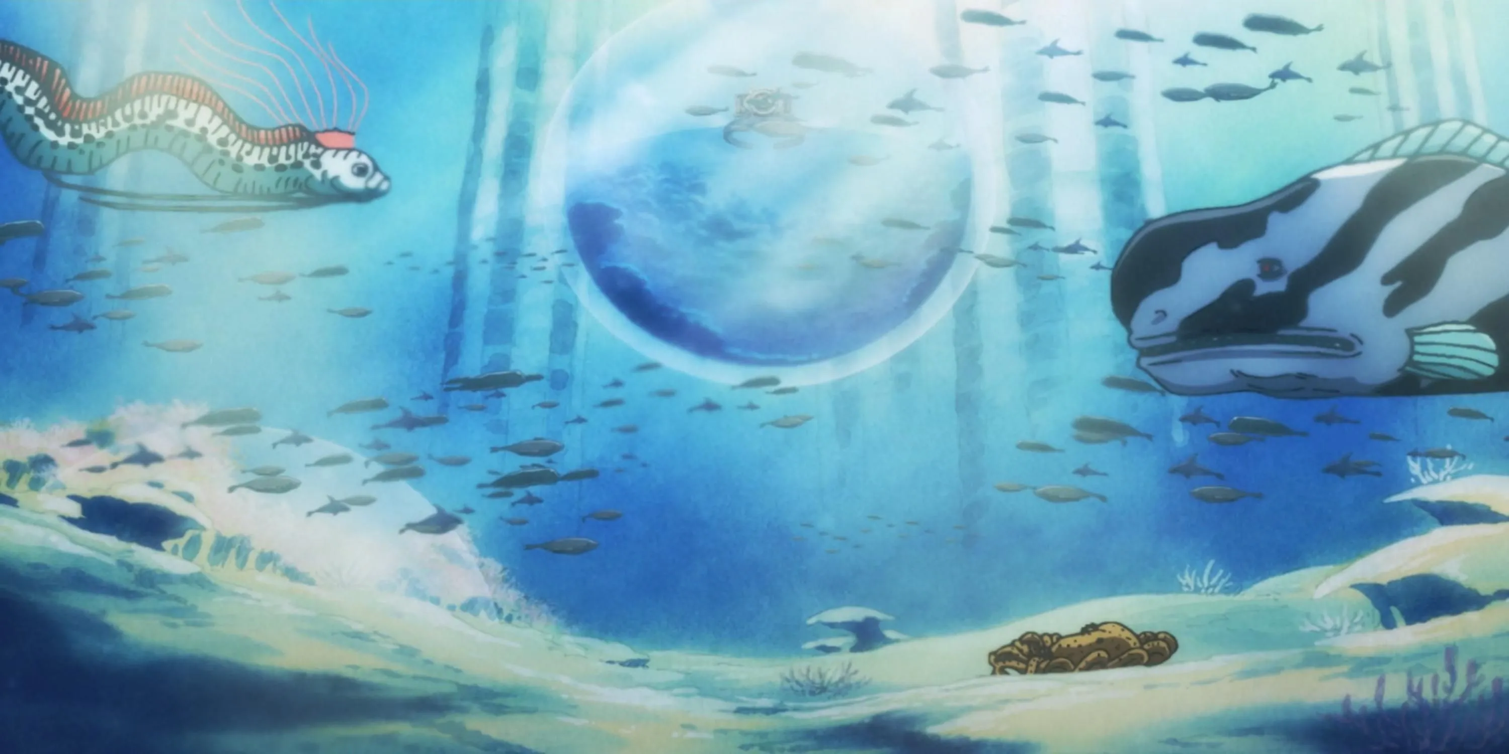 Vương quốc Đảo Người Cá dưới lòng đại dương sâu thẳm trong One Piece.