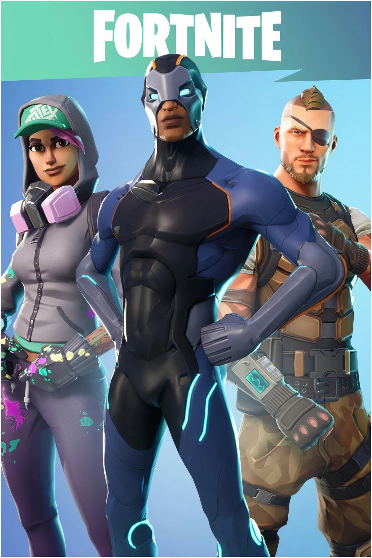 Hình ảnh tổng hợp thể hiện sự đa dạng và sôi động của thế giới game Fortnite Battle Royale.