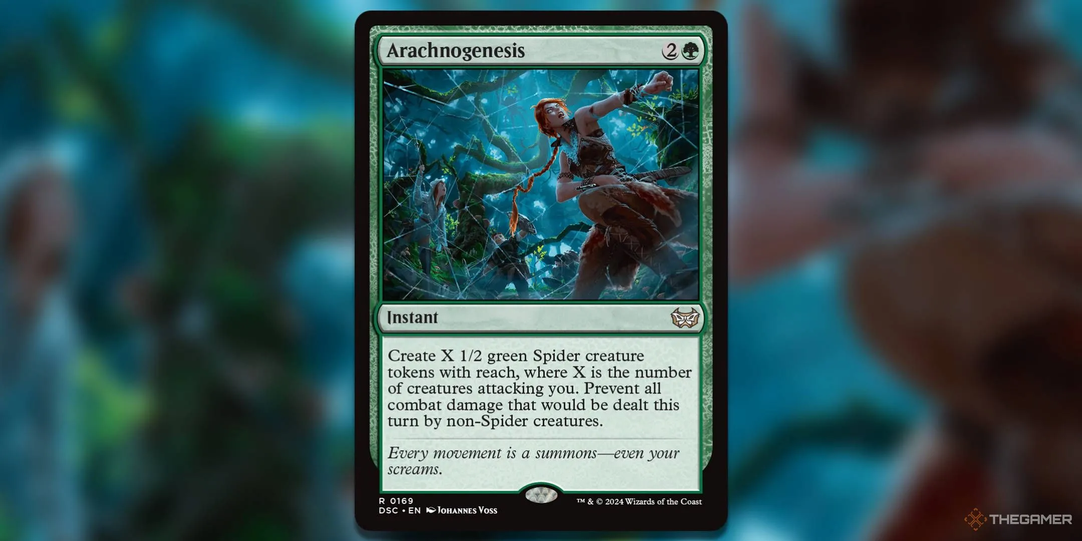 Arachnogenesis, lá bài tạo đội quân Nhện và bảo vệ bạn khỏi đòn tấn công.