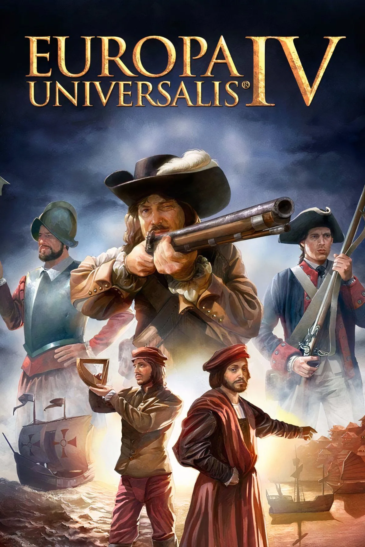 Bản đồ chính trị thế giới thời cận đại trong Europa Universalis 4 với các quốc gia và khu vực ảnh hưởng