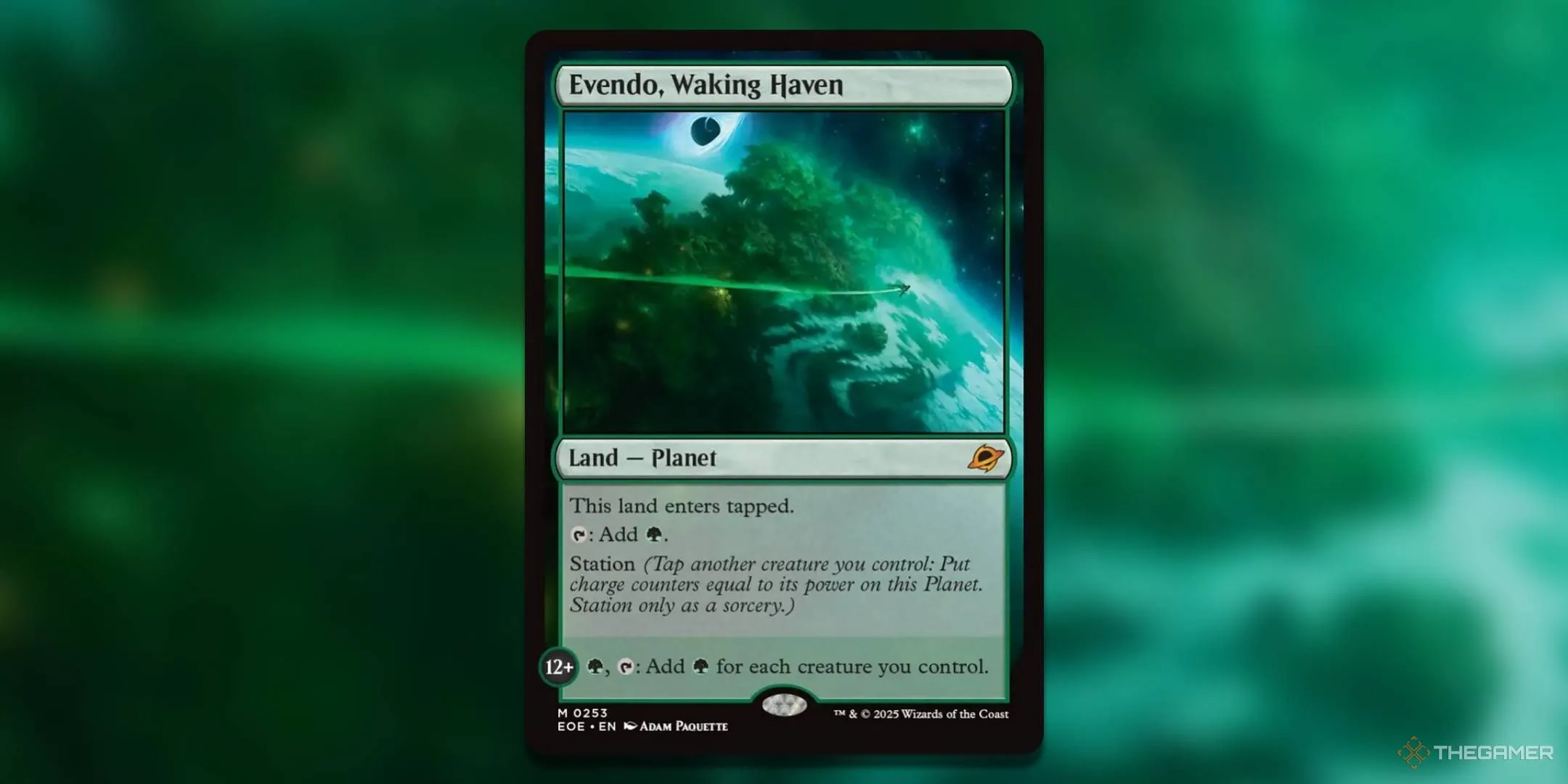 Evendo, Waking Haven, một vùng đất linh thiêng hỗ trợ tăng mana cho bộ bài xanh lá.