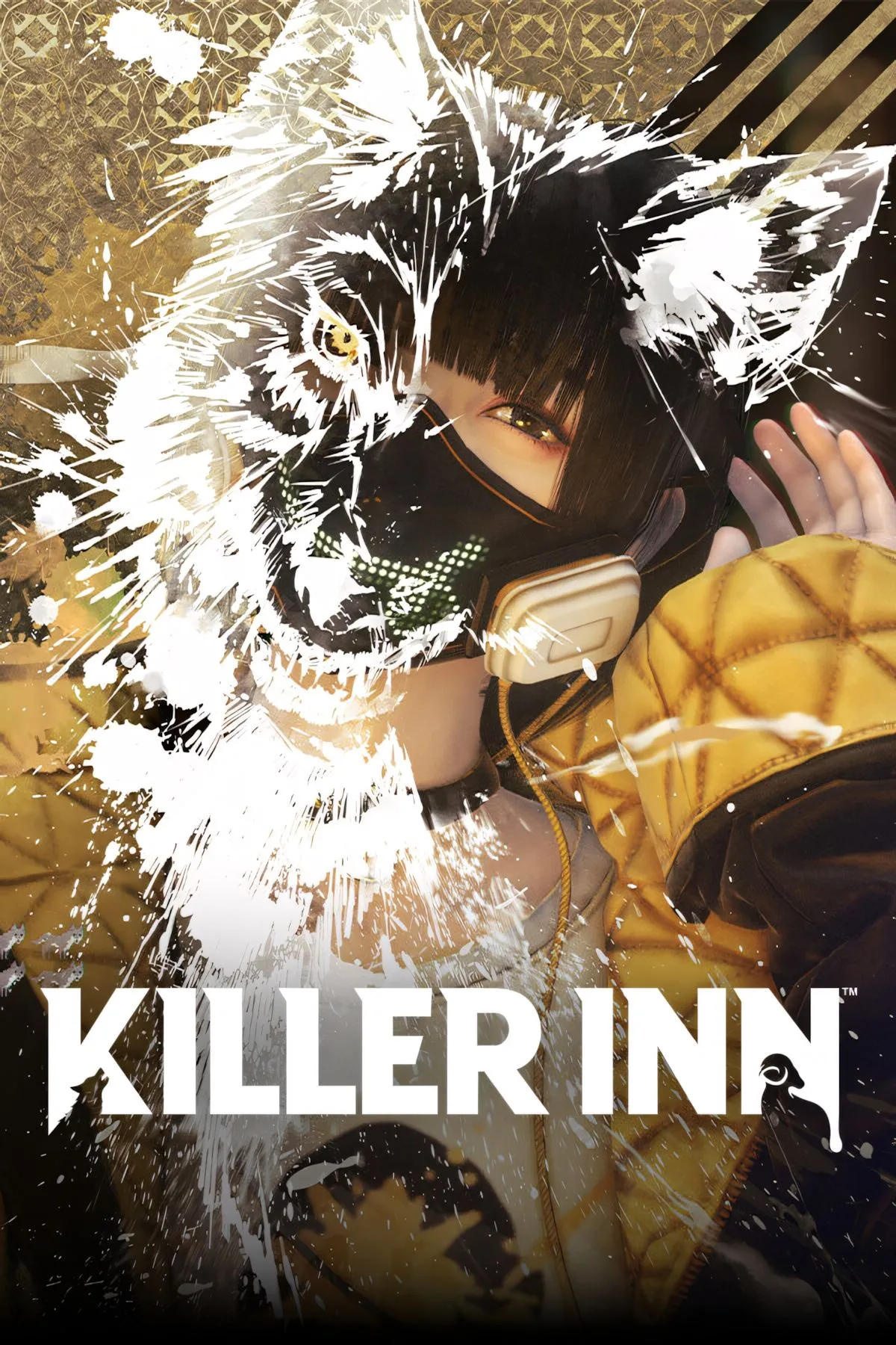 Hình ảnh bìa của Killer Inn, thể hiện phong cách nghệ thuật độc đáo và không khí bí ẩn của trò chơi.
