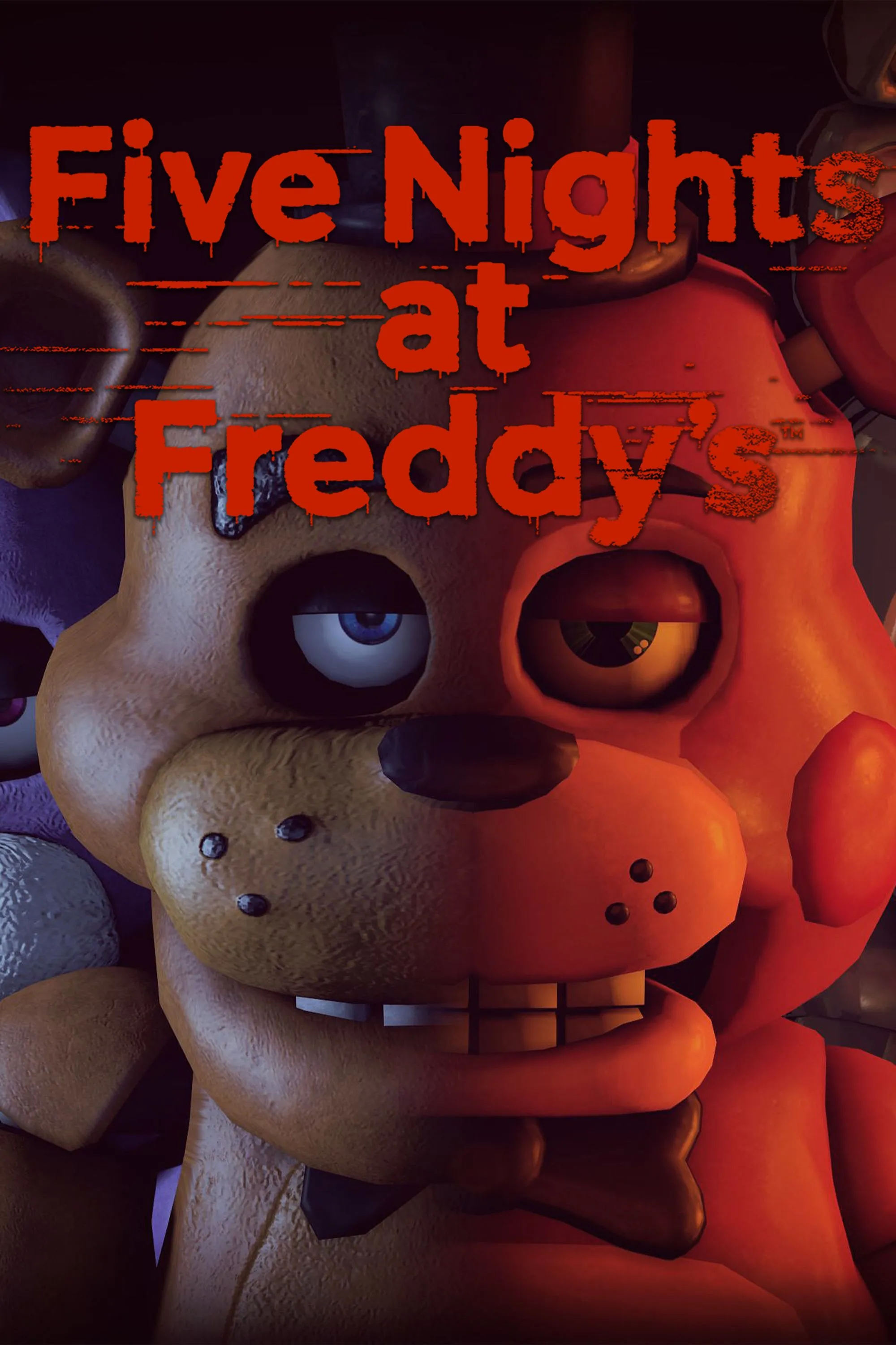Logo và các nhân vật nổi bật trong series game Five Nights at Freddy's