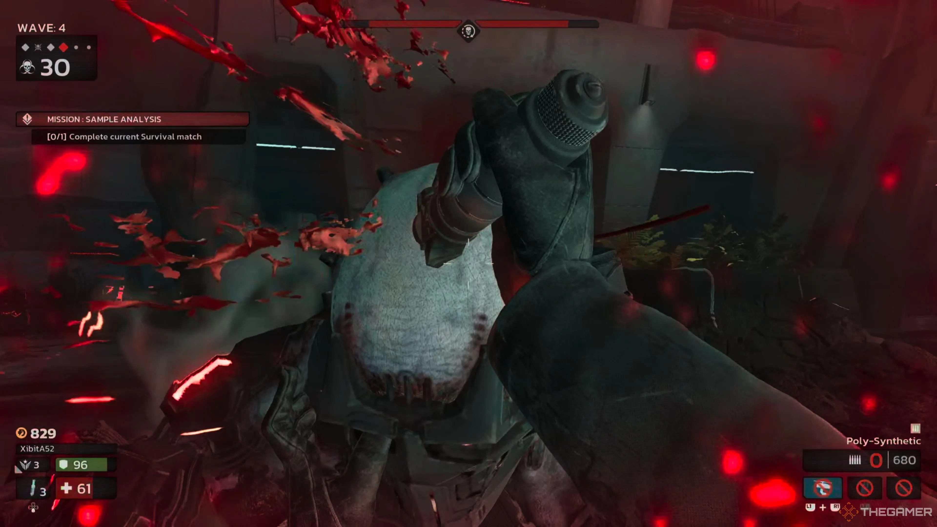 Người chơi thực hiện đòn kết liễu (execution) lên một Zed Fleshpound bị suy yếu trong Killing Floor 3, mở khóa thành tích.