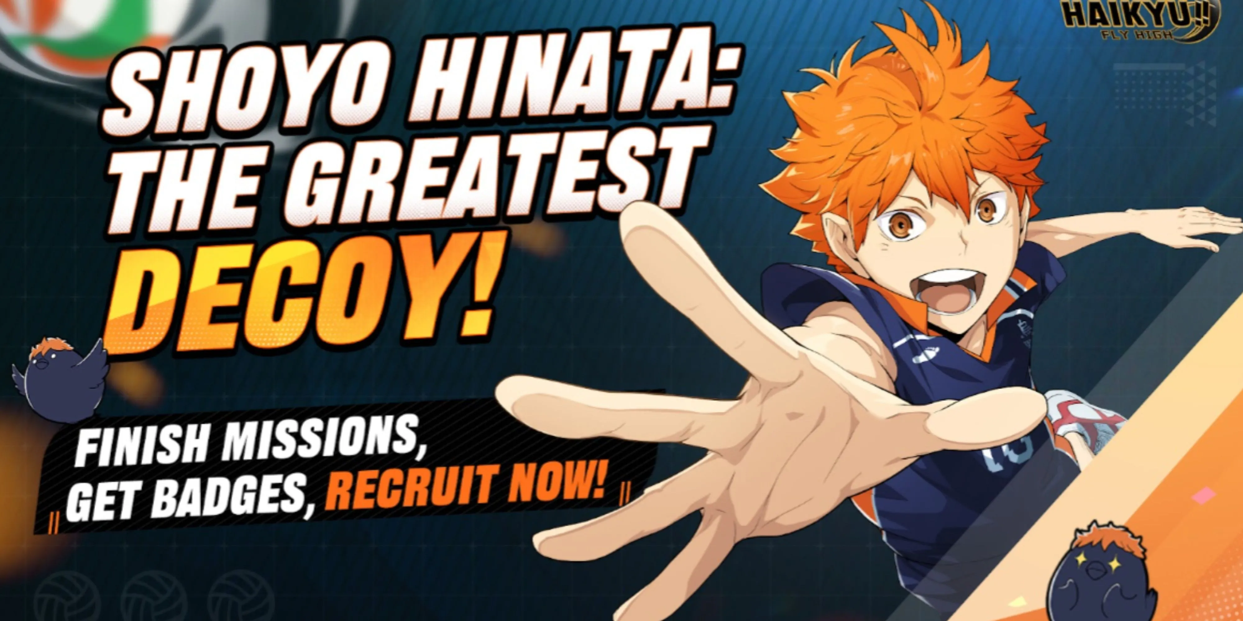 Shoyo Hinata đầy năng lượng trong game mobile HAIKYU!! FLY HIGH