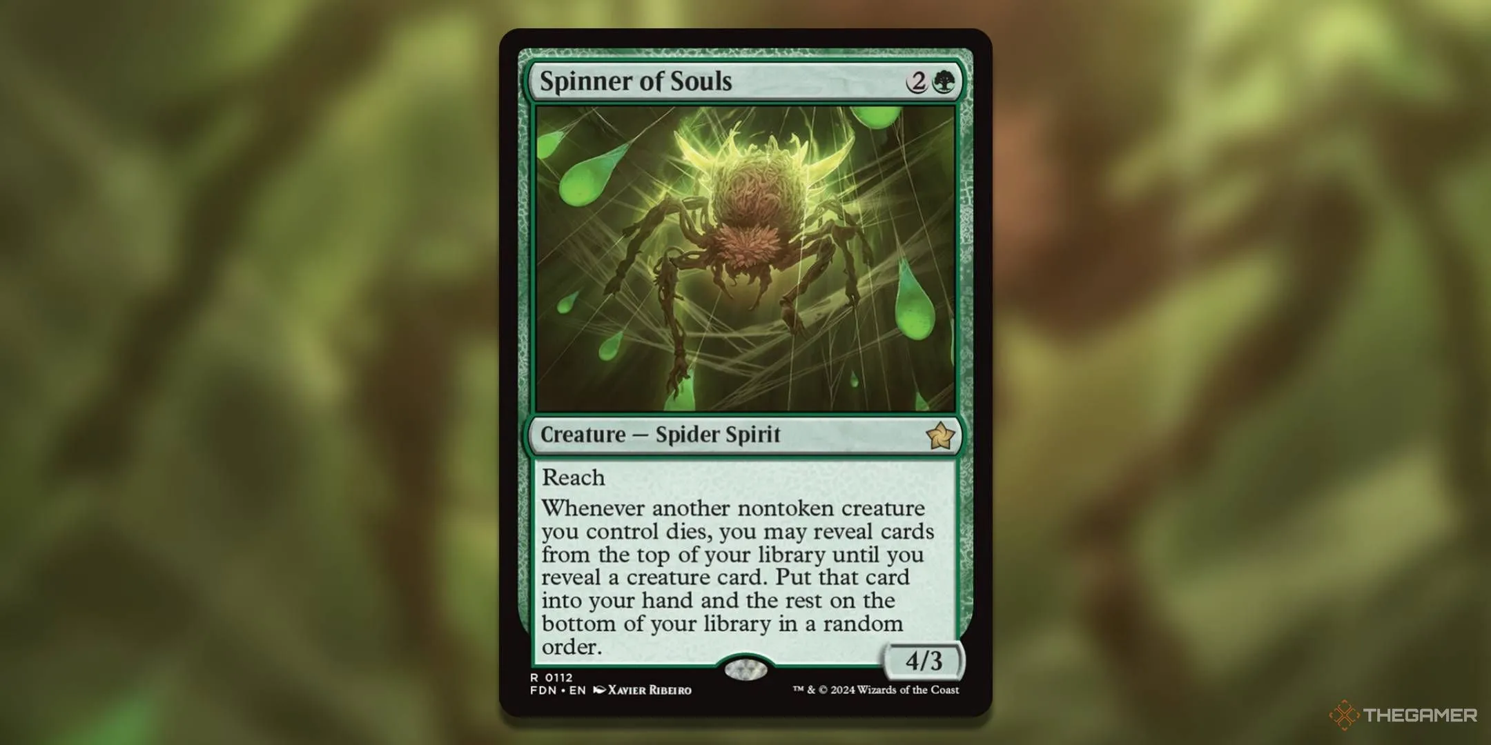 Spinner of Souls, lá bài hỗ trợ duy trì áp lực sân đấu khi sinh vật bị tiêu diệt.