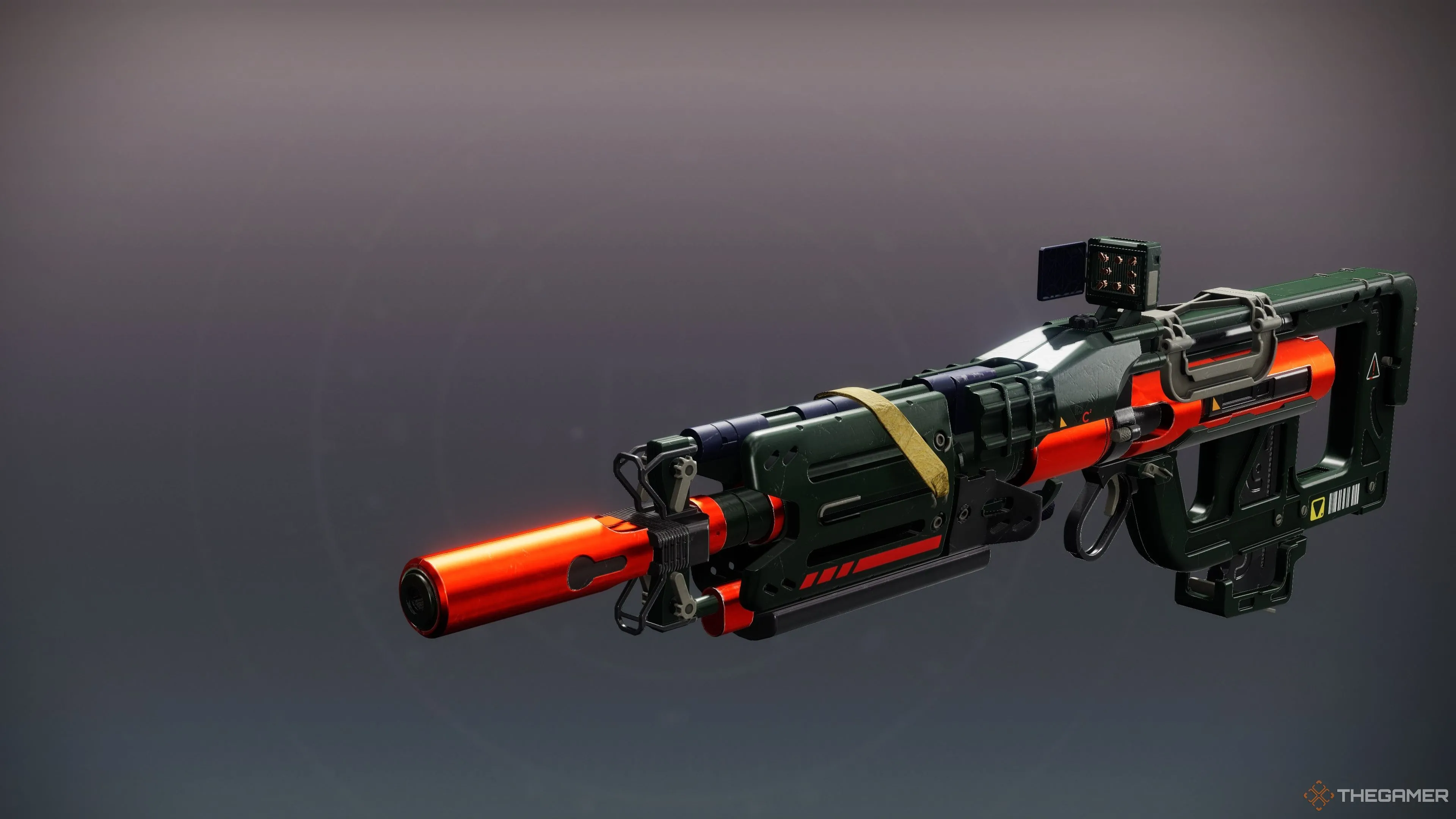 Súng trường xung Mint Retrograde với khả năng bắn tên lửa mini trong Destiny 2