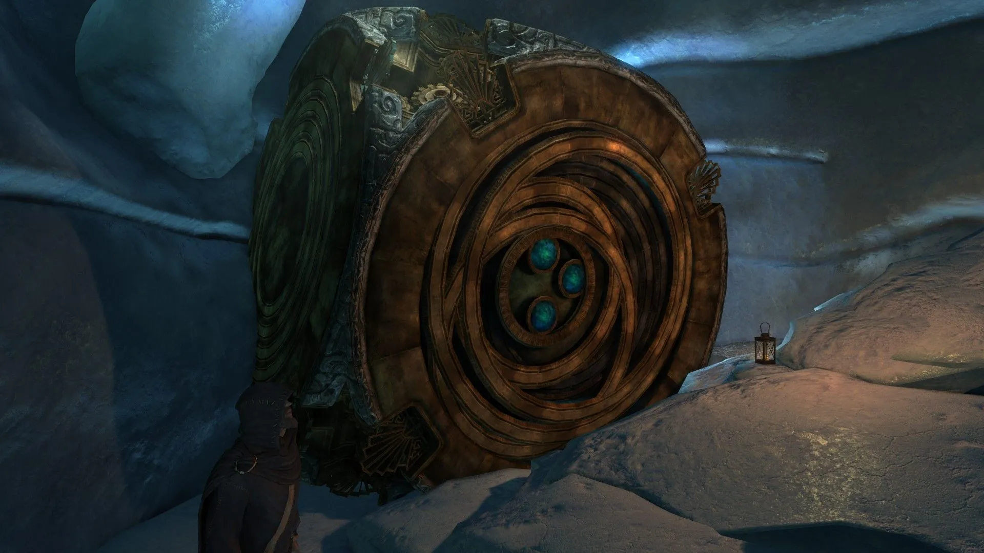 Thư viện bí ẩn của Septimus Signus, nơi cất giữ khối Dwemer Lexicon trong nhiệm vụ Discerning The Transmundane Skyrim.