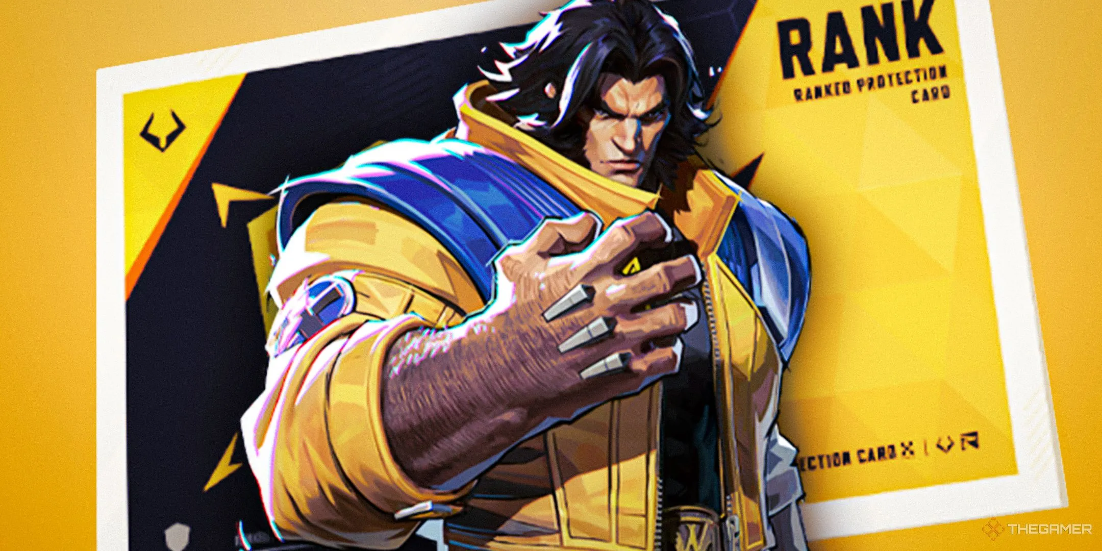 Wolverine trong Marvel Rivals với thẻ bảo vệ hạng, minh họa sự hiện diện của IP Marvel trong game hiện đại