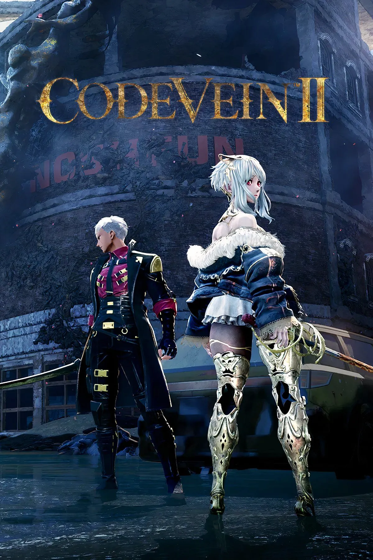 Artwork Code Vein II - cover art phong cách anime soulslike, lối chơi hành động nhập vai thử thách