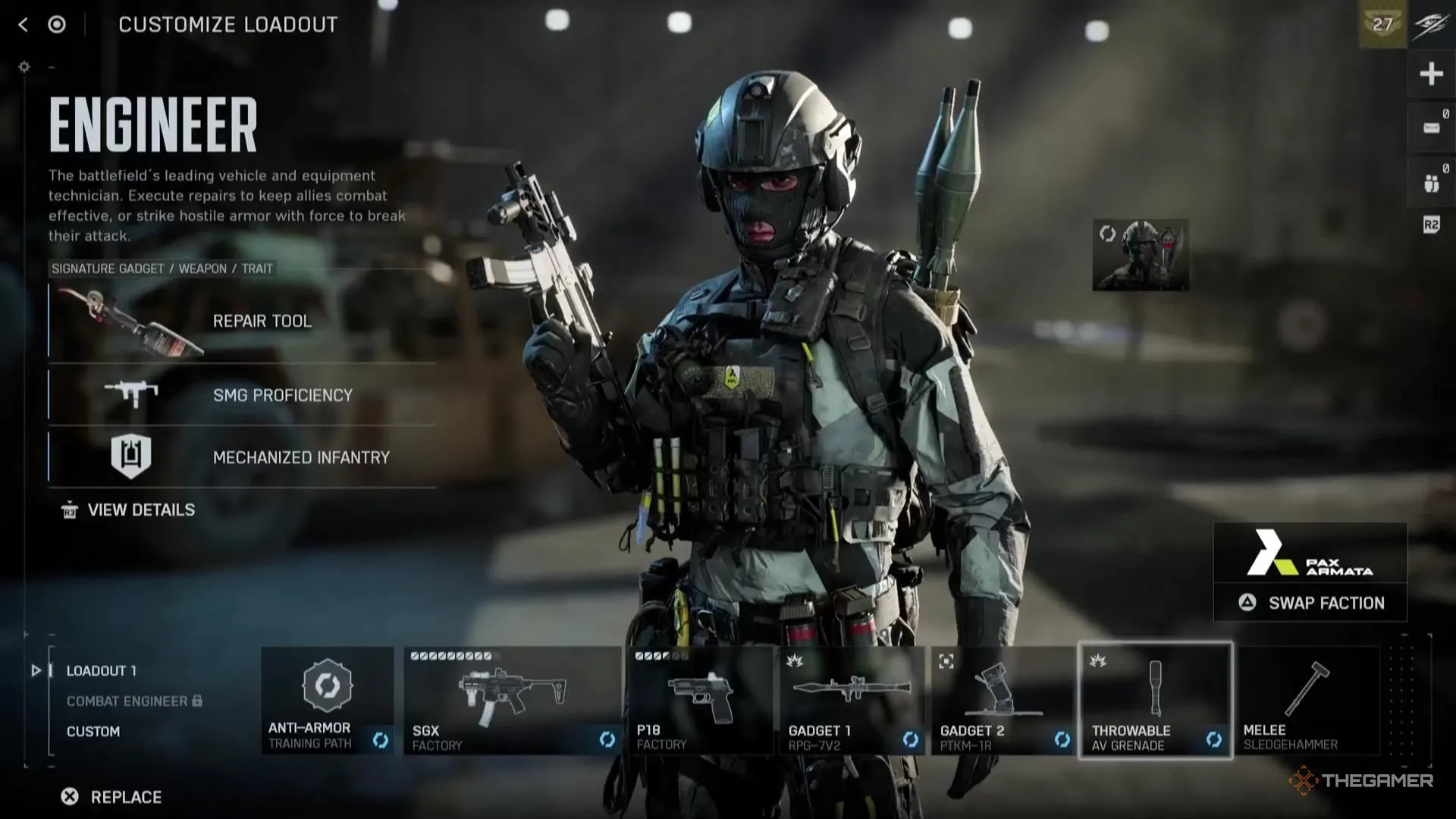 AV Grenade - lựu đạn chống phương tiện trong Battlefield 6