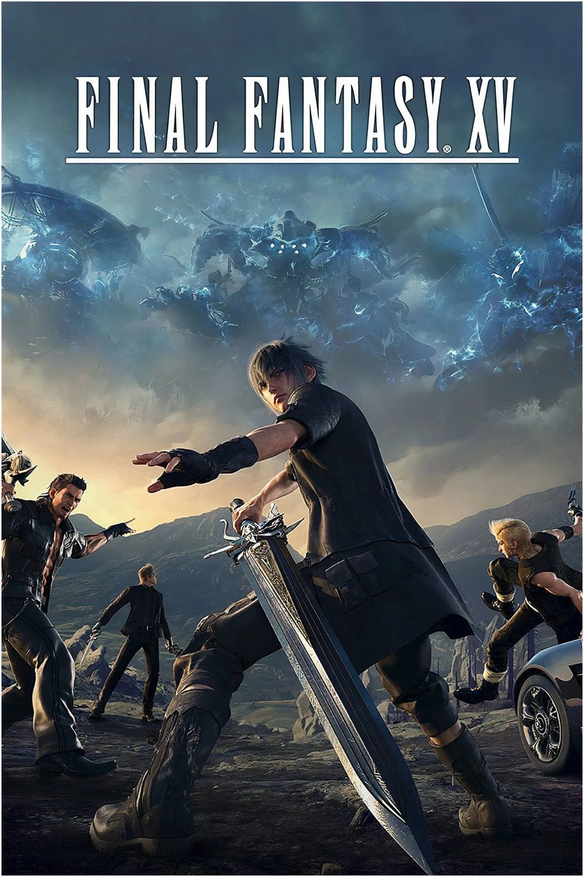 Bìa Final Fantasy XV, thế giới Eos rộng lớn, trải nghiệm hành trình 700 dặm vuông