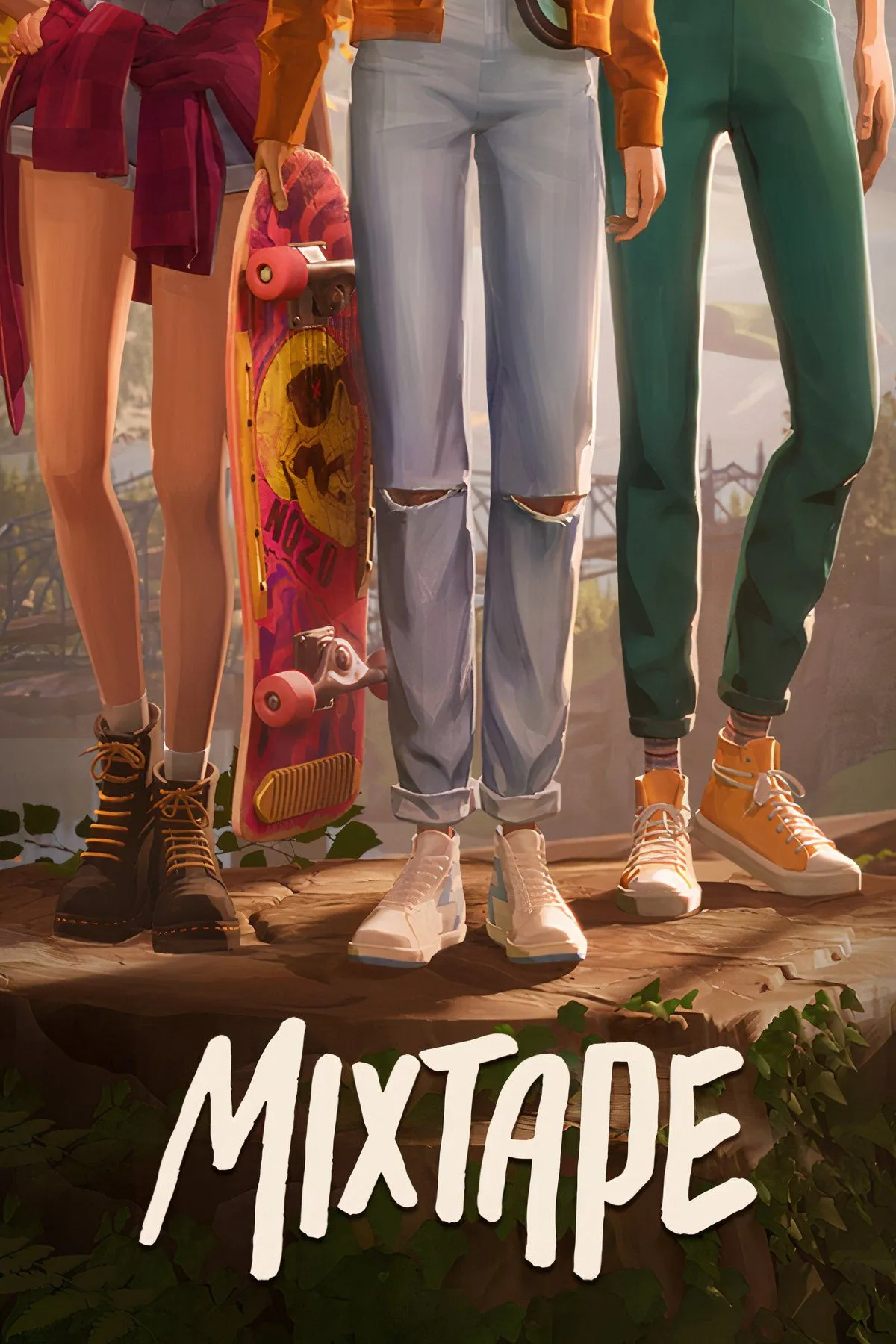 Bìa Mixtape với tông màu hoài niệm, nhấn mạnh âm nhạc và ký ức tuổi trẻ