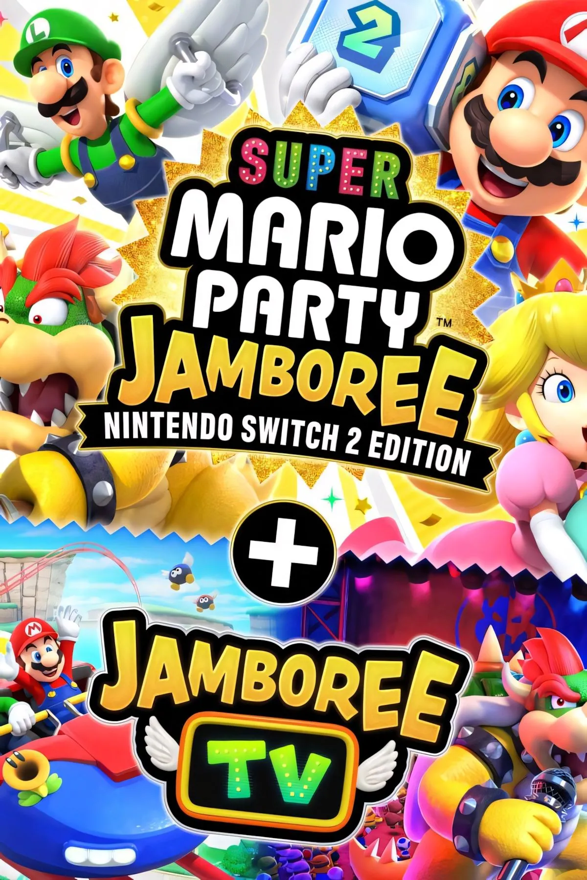Bìa Super Mario Party Jamboree Switch 2 Edition Jamboree TV - mini game gia đình vui nhộn