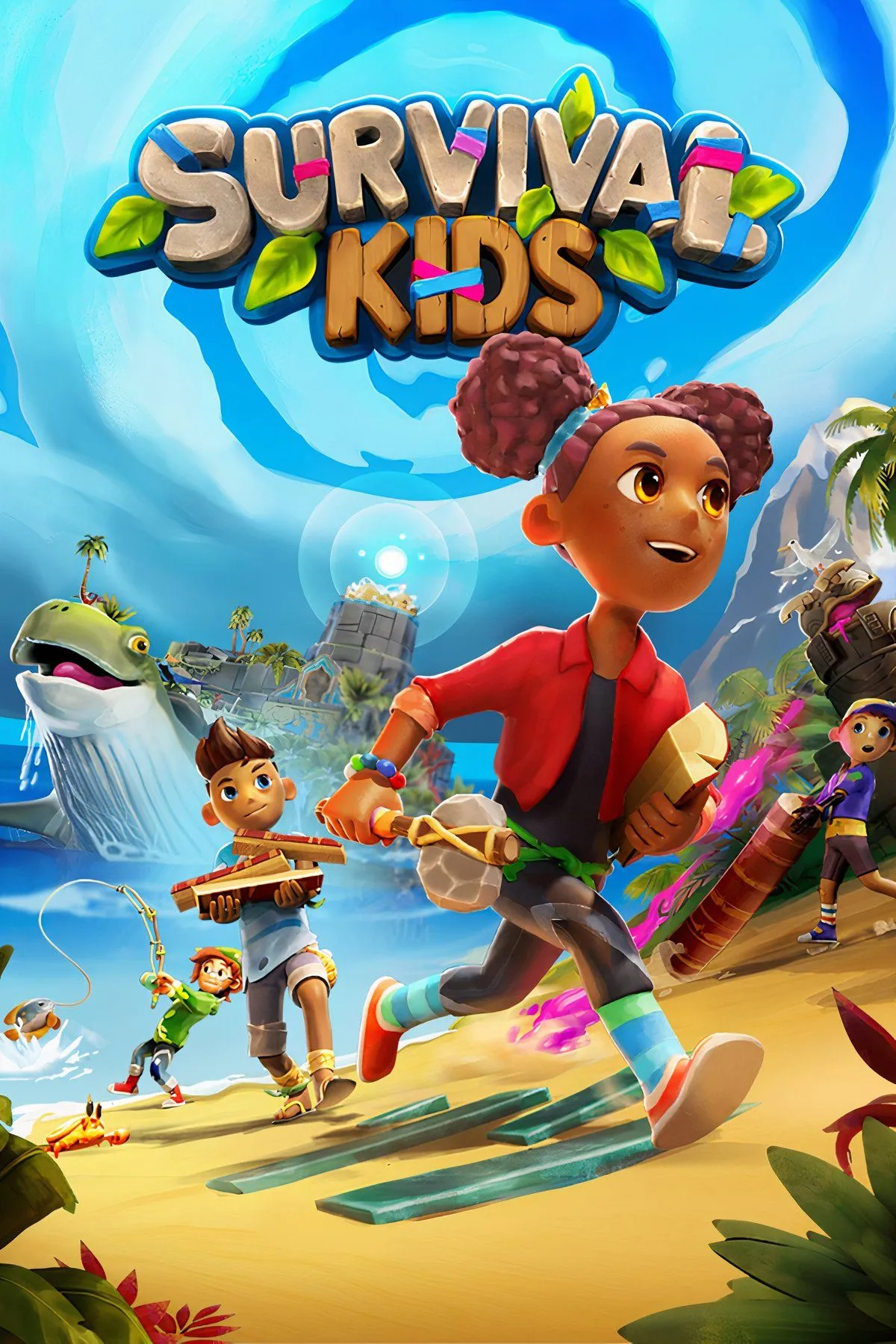 Bìa Survival Kids - sinh tồn đảo hoang, gameplay thu thập và sống sót trên Switch 2
