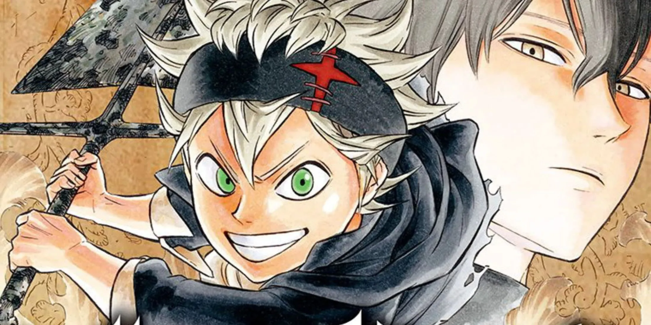 Bìa tập 1 Black Clover với Asta và hình tượng shonen truyền thống